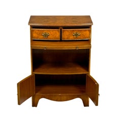 18th Century Style Georgian Side Table in Walnut Bur and Walnut