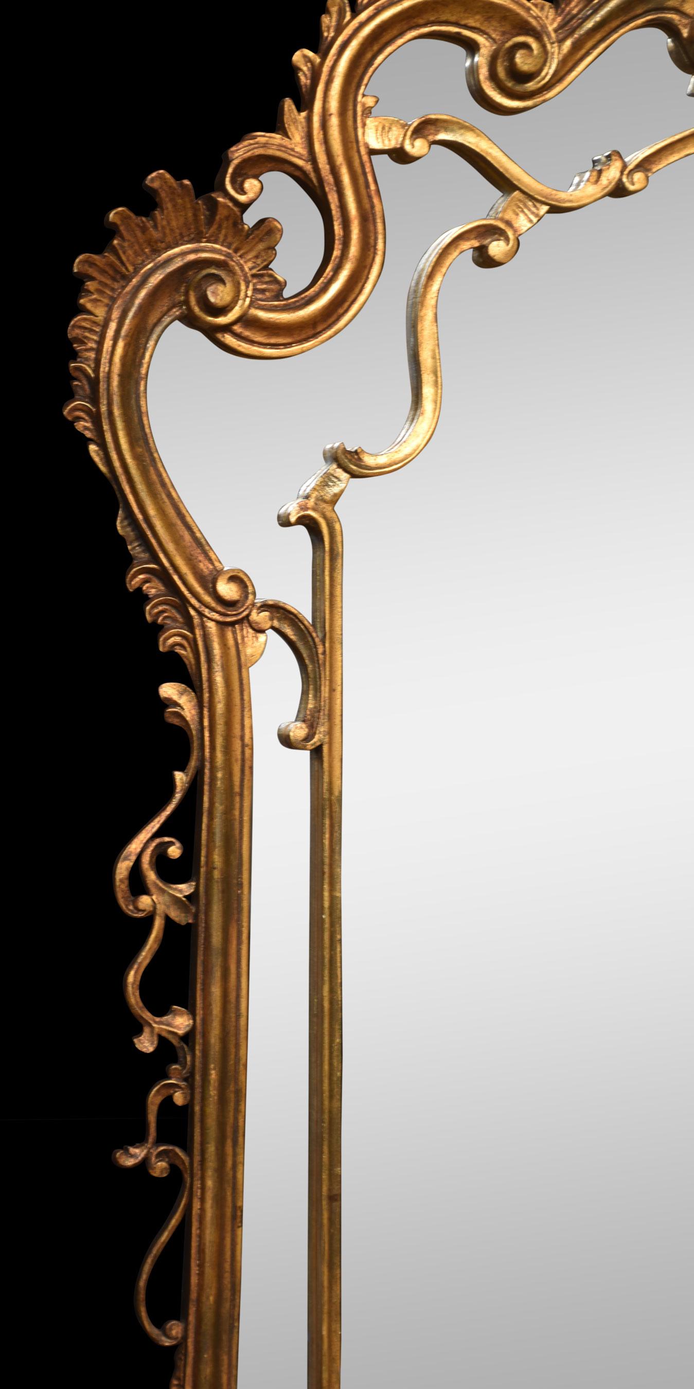 18th Century Style Giltwood Wall Mirror In Good Condition For Sale In Cheshire, GB