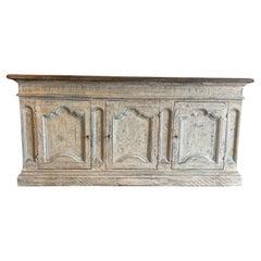 Credenza a tre ante dipinta in stile italiano del XVIII secolo "Varazze