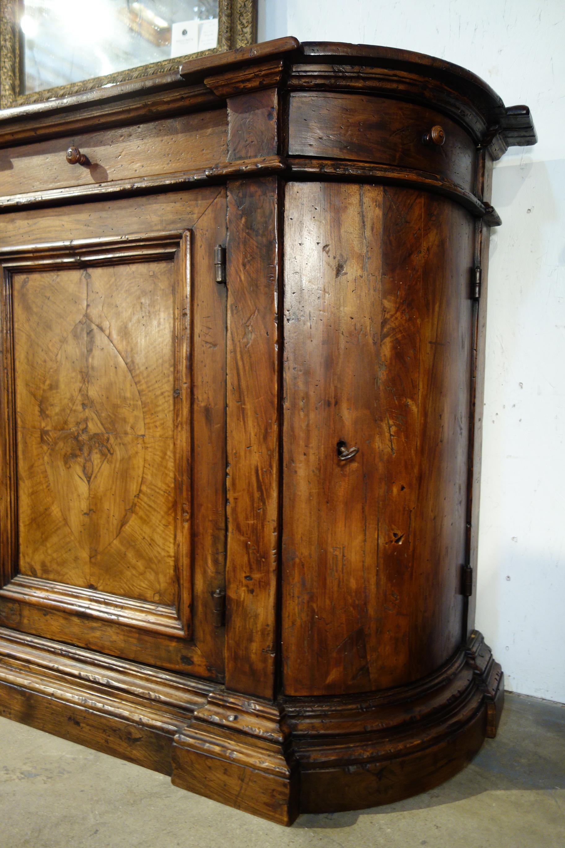 18th C Style Italian BOMBATA RADICA Handcrafted Walnut Burl Credenza to order  For Sale 10