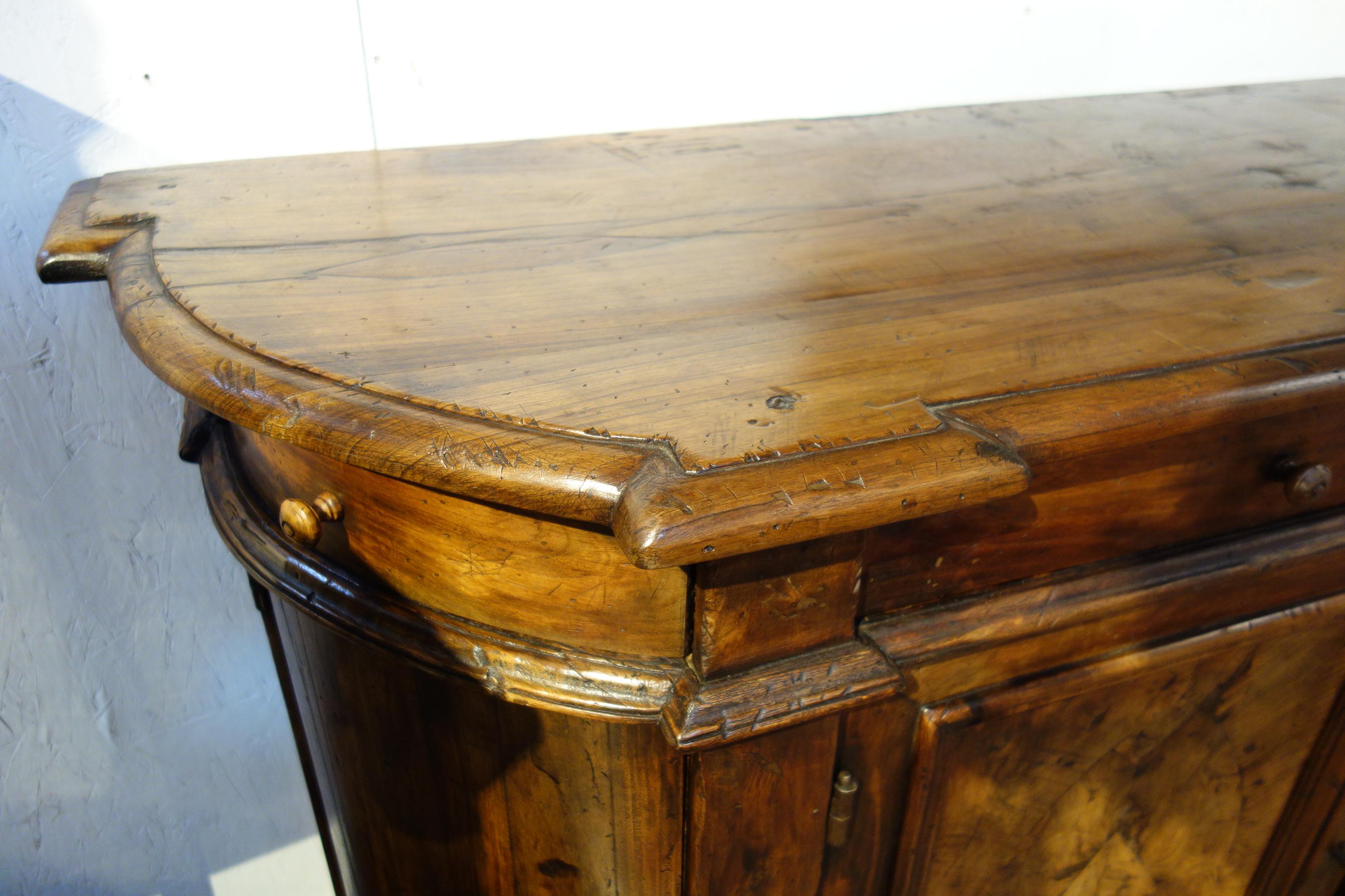18th C Style Italian BOMBATA RADICA Handcrafted Walnut Burl Credenza to order  For Sale 14