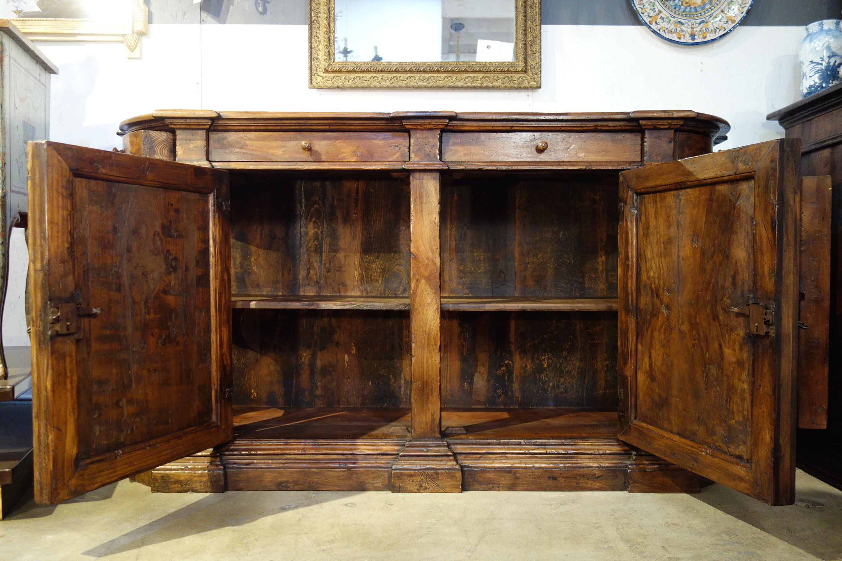 18th C Style Italian BOMBATA RADICA Handcrafted Walnut Burl Credenza to order  For Sale 1