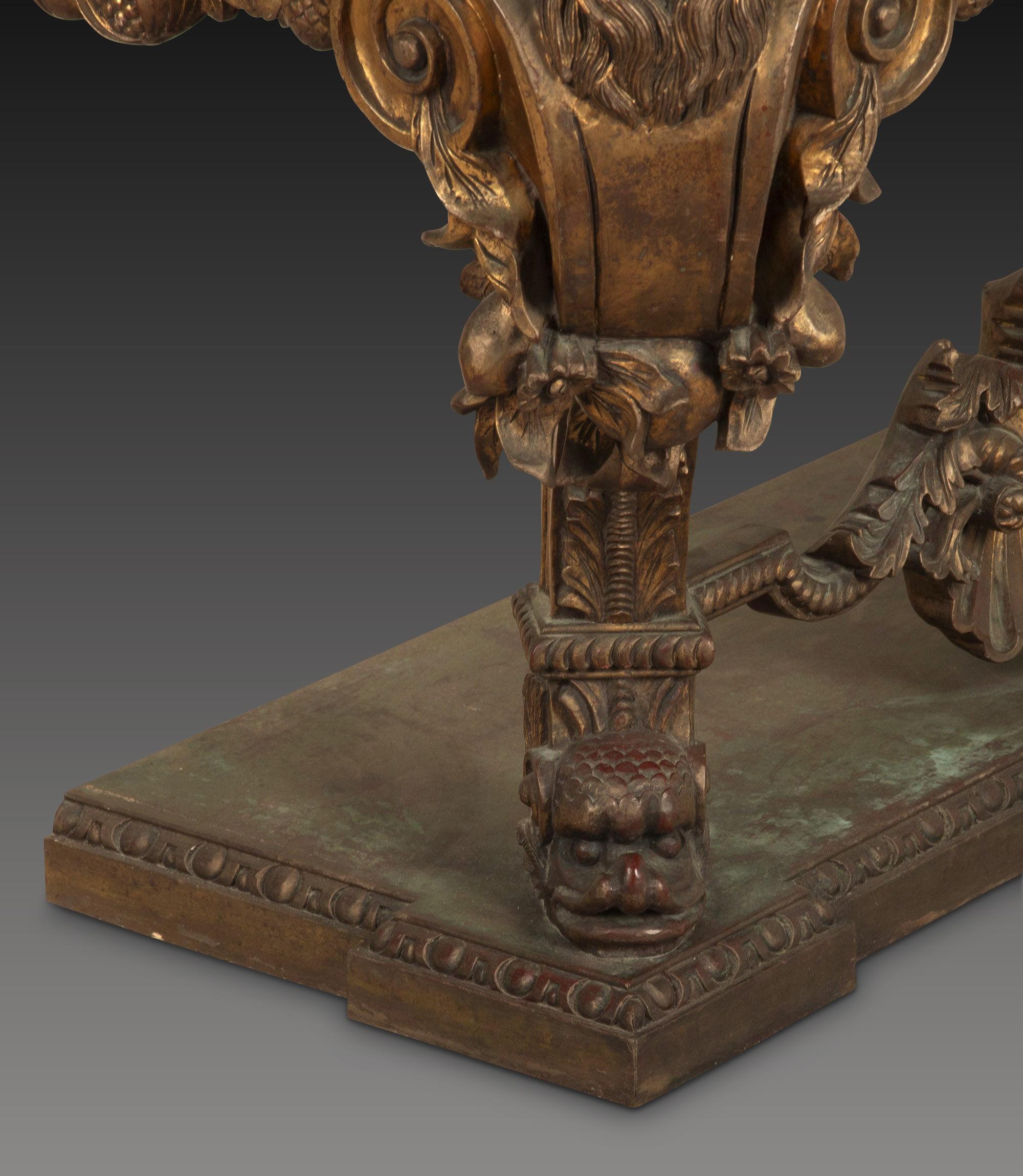 Late 19th Century 18th Century Style Italian Console Table For Sale