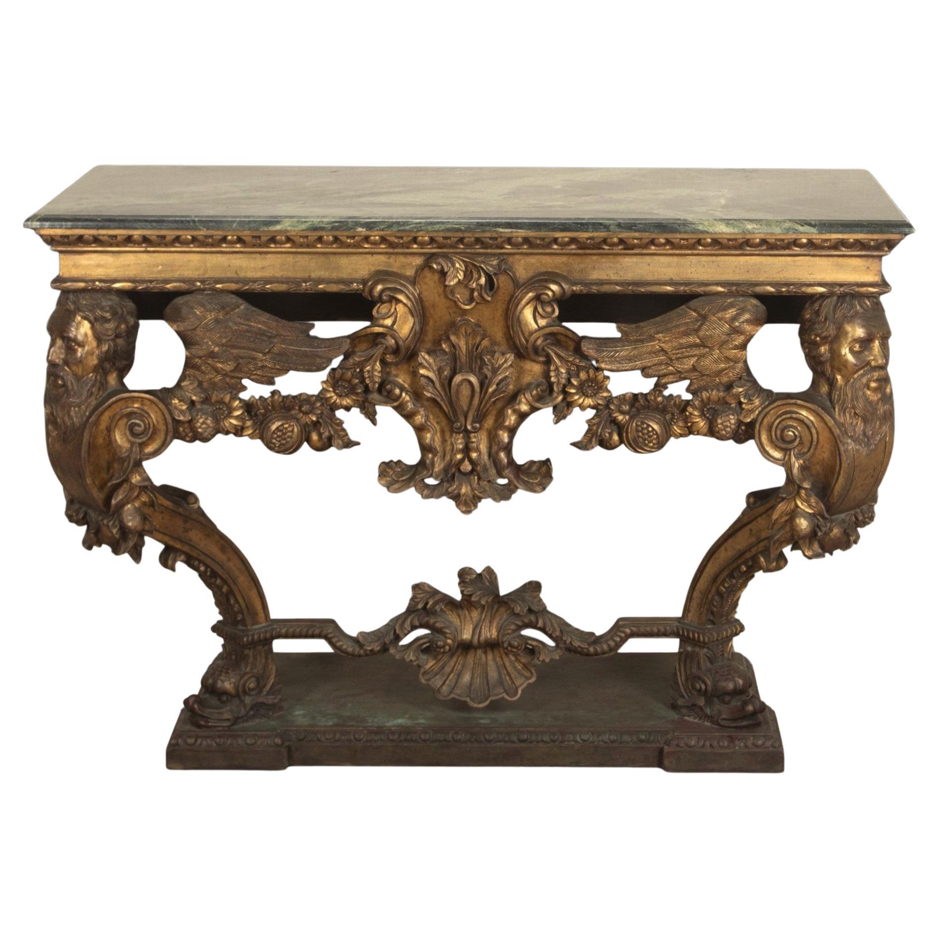18th Century Style Italian Console Table For Sale