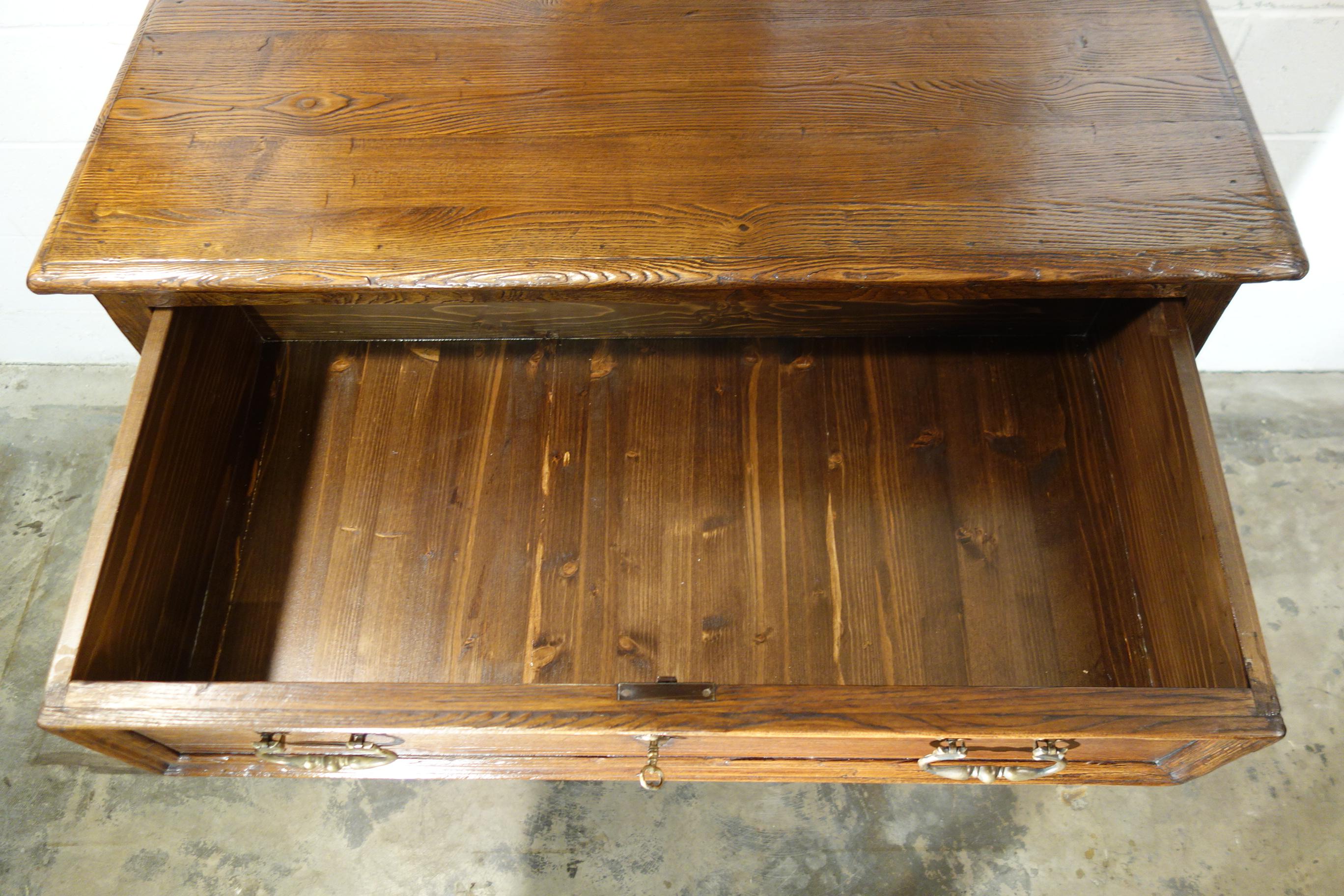 18th C Style Italian Old Chestnut 3 Drawer Cassettone Dresser to order or custom For Sale 10