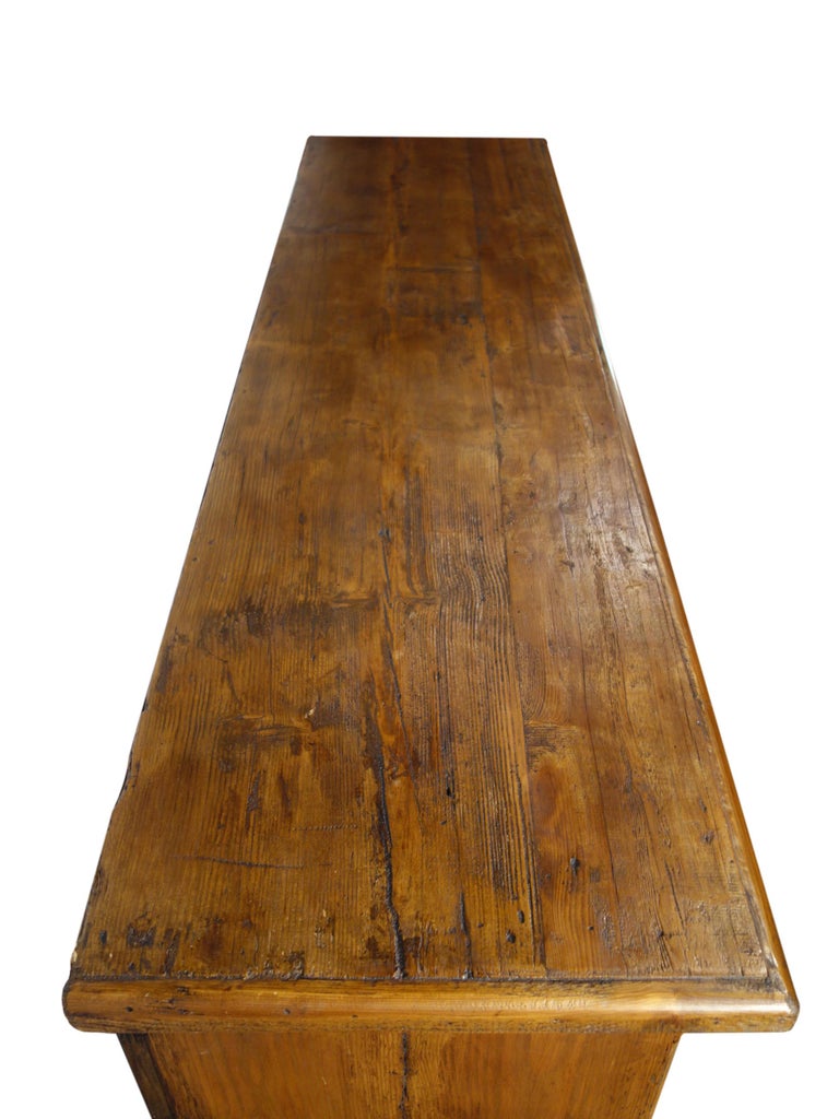 18th C Style Italian Old Fir 12 Drawer Pharmacy In Stock or custom quote For Sale at