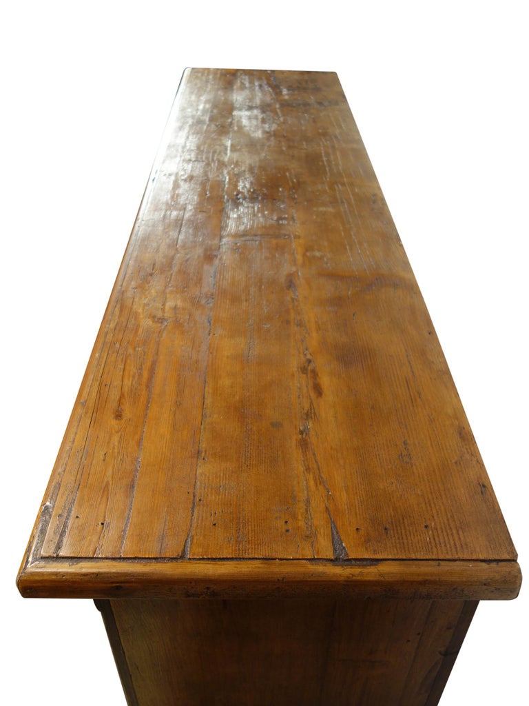 18th C Style Italian Old Fir 12 Drawer Pharmacy In Stock or custom quote For Sale at