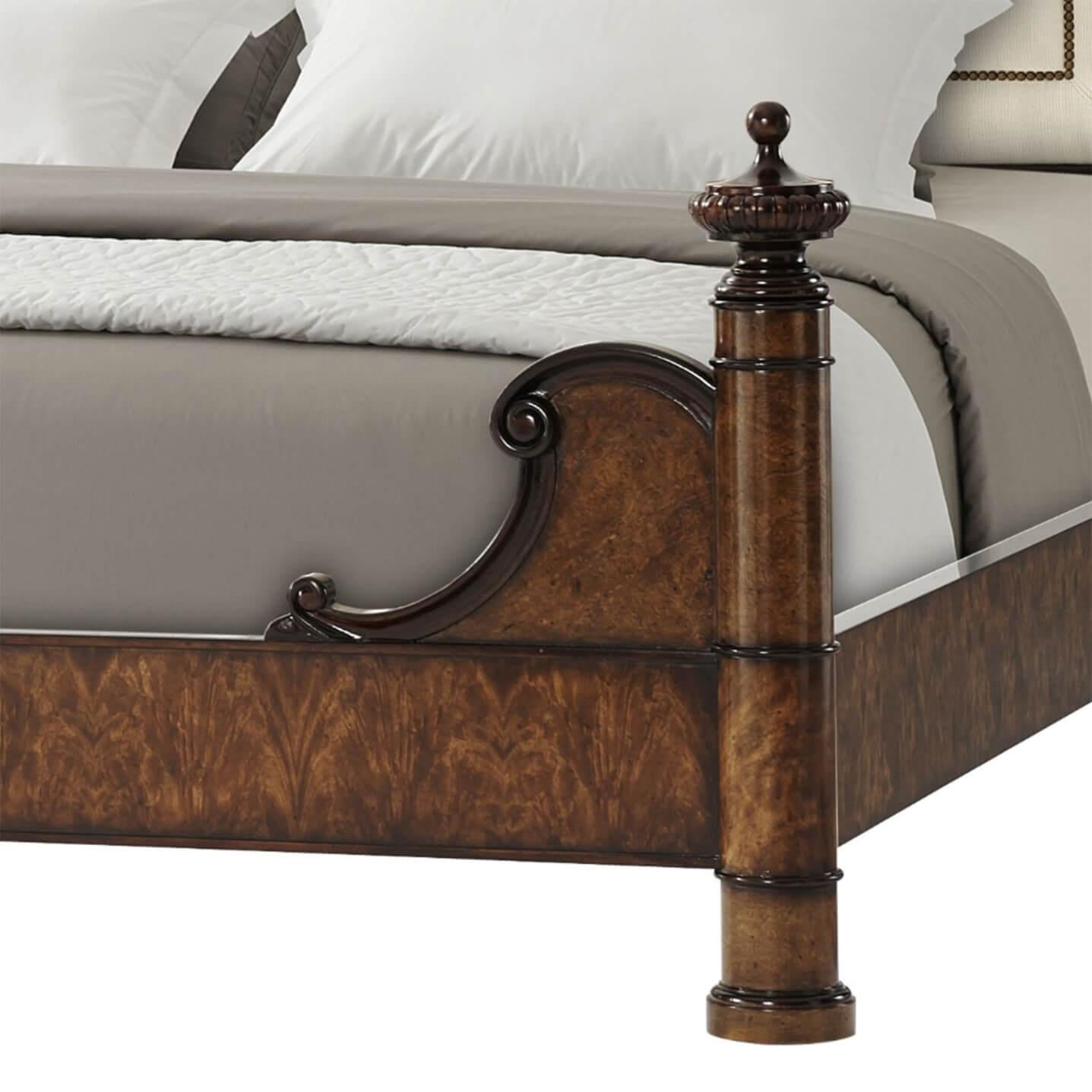 Contemporary 18th Century Style King Size Bed