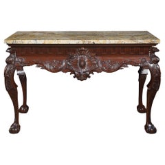 18th Century Style Mahogany Console Table