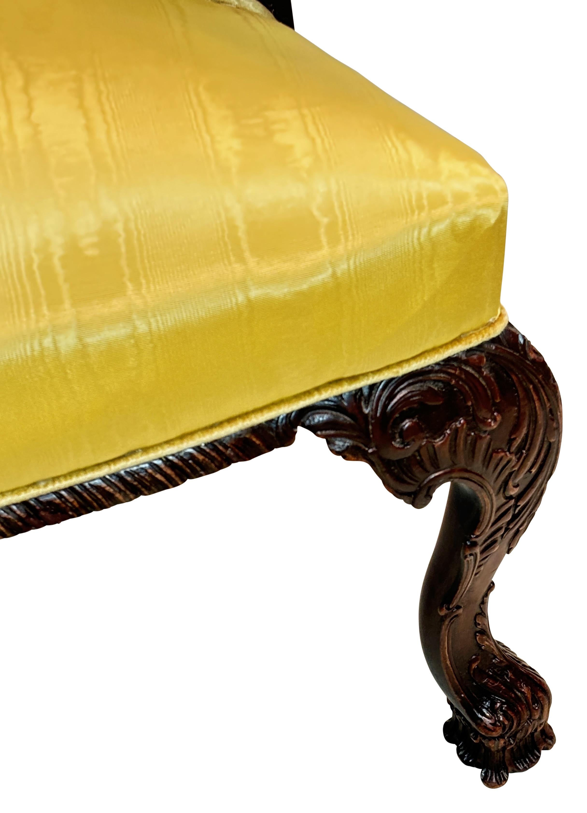 Fauteuil de bibliothèque en acajou, style 18e siècle Bon état - En vente à San Francisco, CA