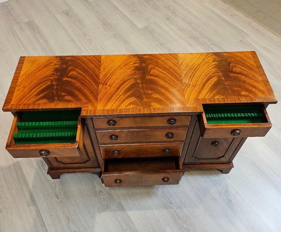 20th Century 18th Century Style Server/ Sideboard, Silver Chest with Drawers, English For Sale