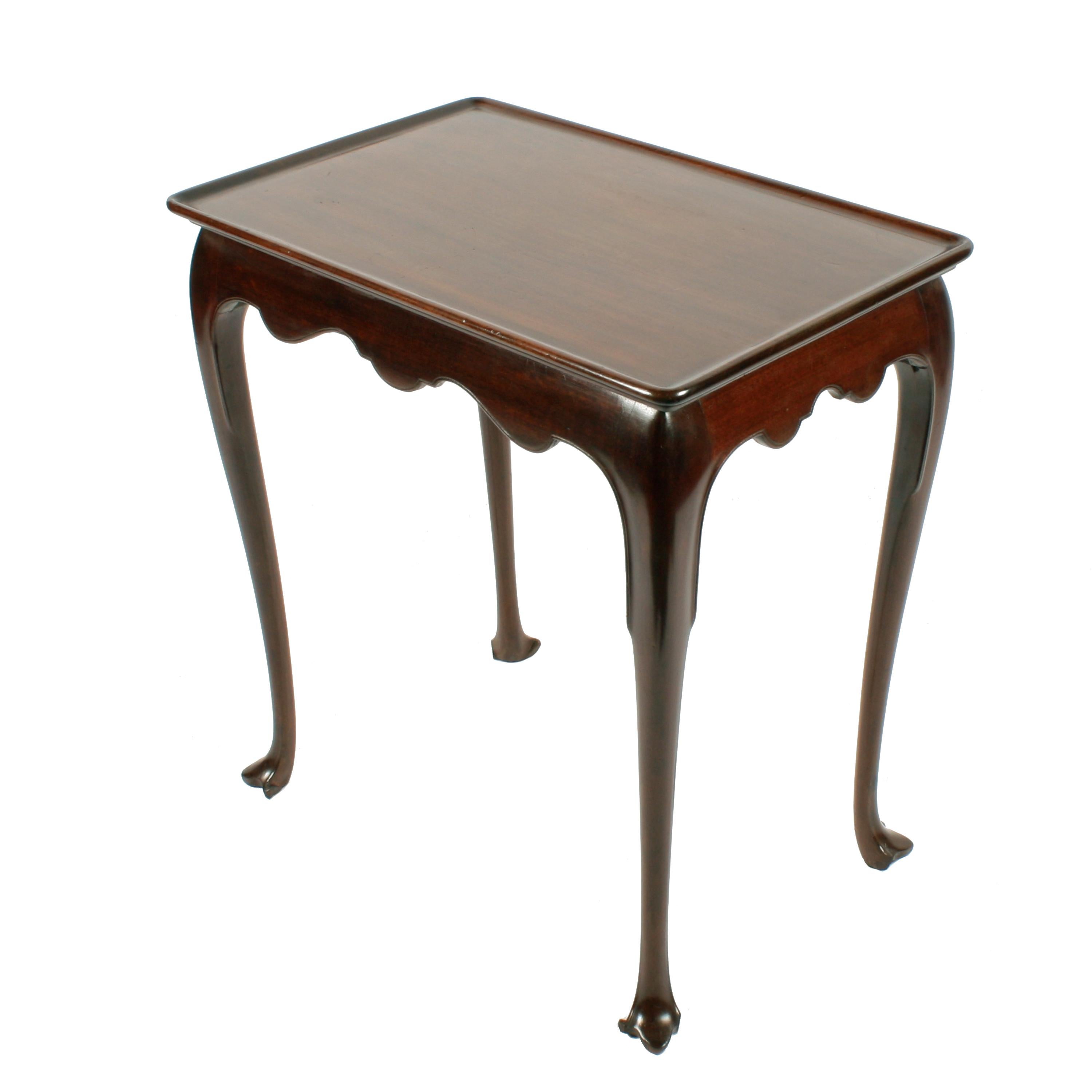 Mahogany 18th Century Style Silver Table