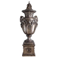 18th Century-Style Silver Vase with LID