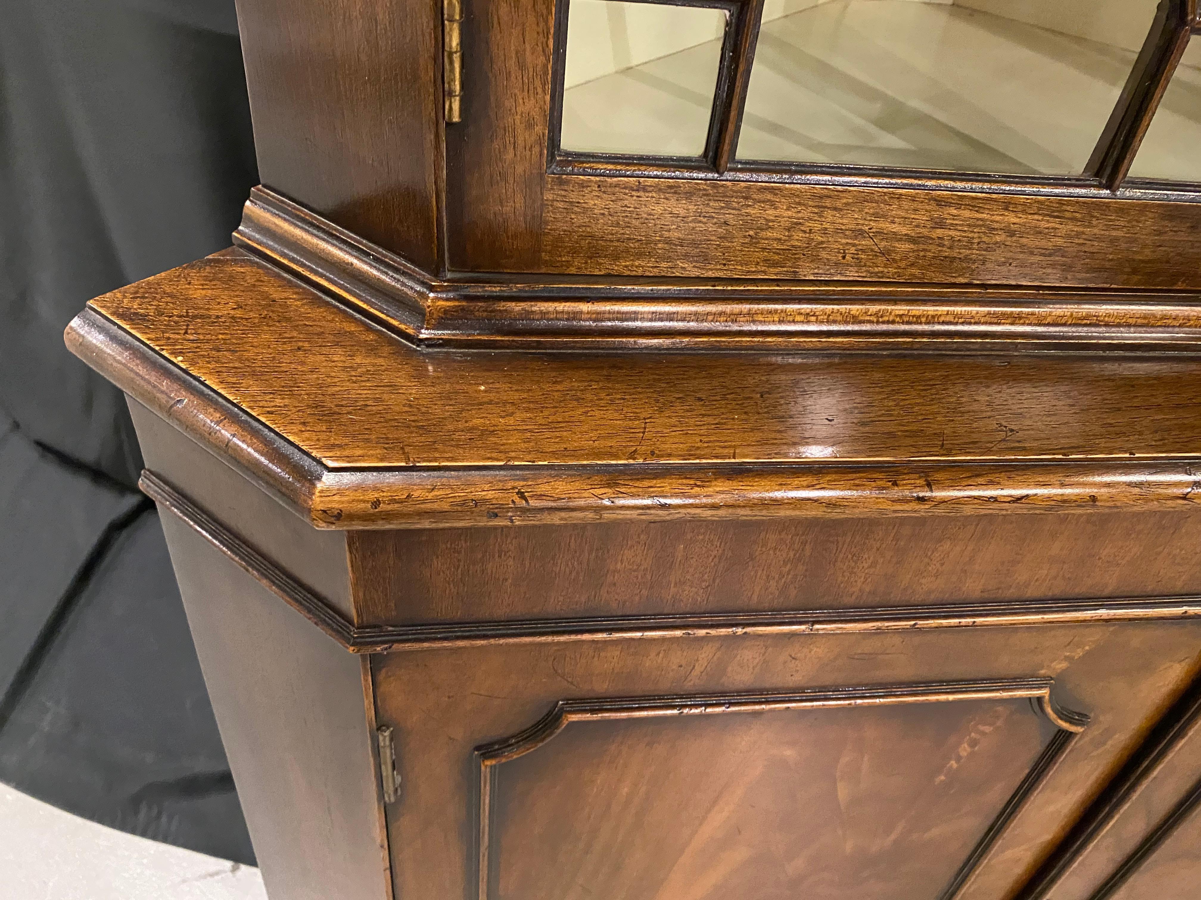 mahogany corner cabinet