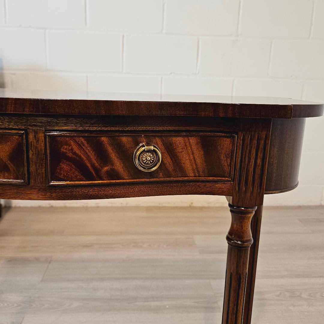 18th Century Style Vintage English Console Table with Two Drawers For Sale 1