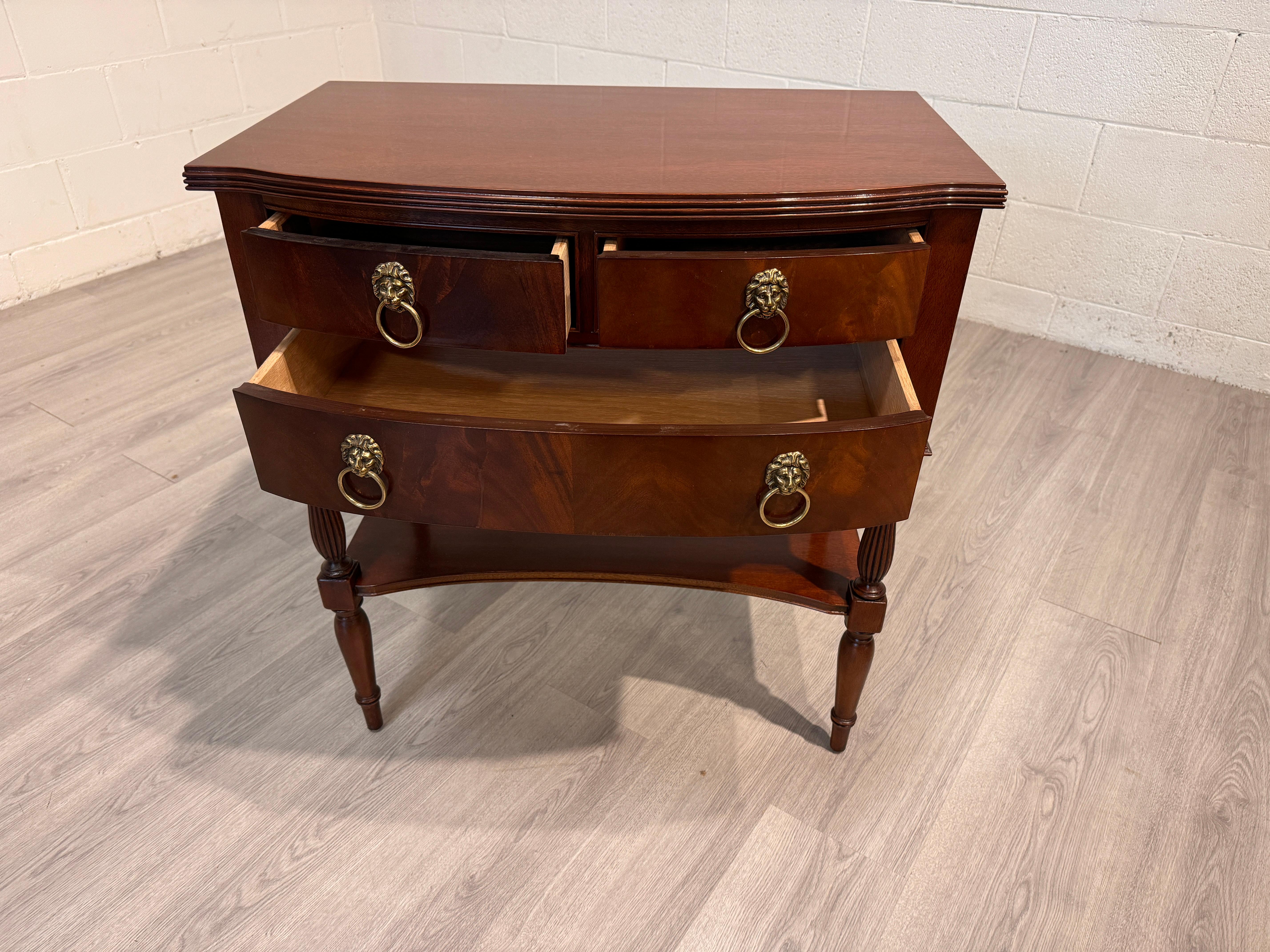 18th Century Style Vintage Nightstands with Three Drawers, by Hickory Chair 3