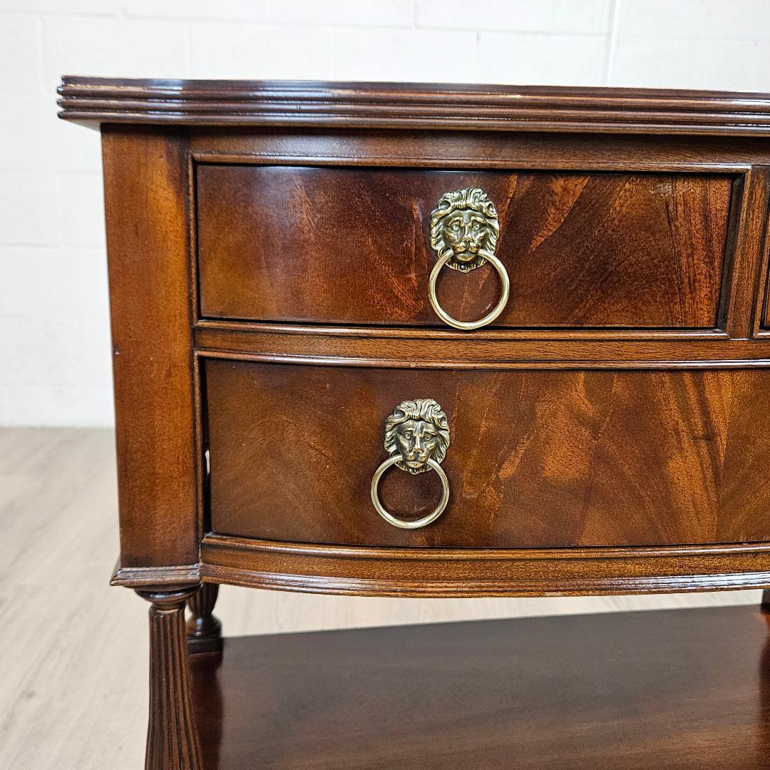 20th Century 18th Century Style Vintage Nightstands with Three Drawers, by Hickory Chair