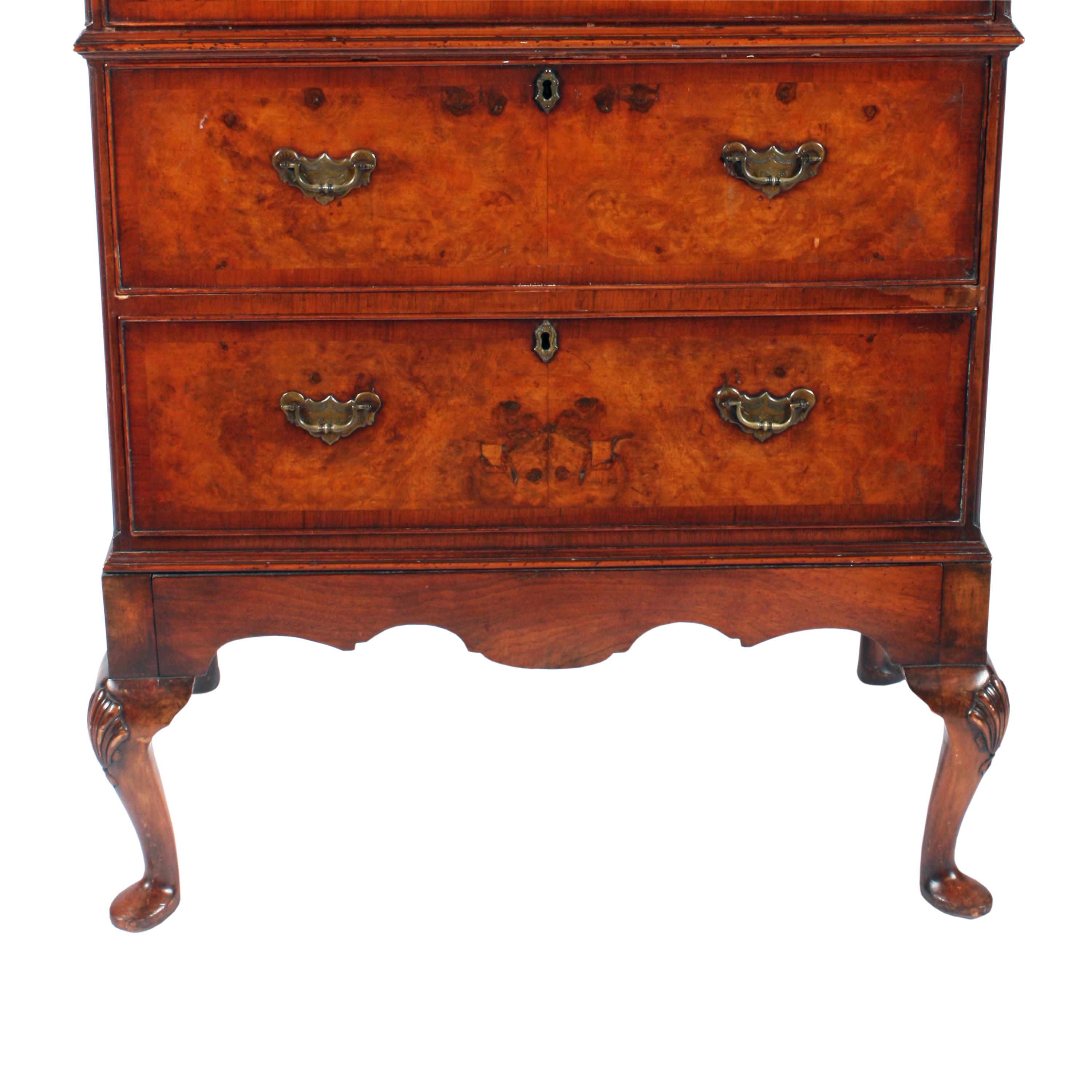 20th Century 18th Century Style Walnut Chest For Sale