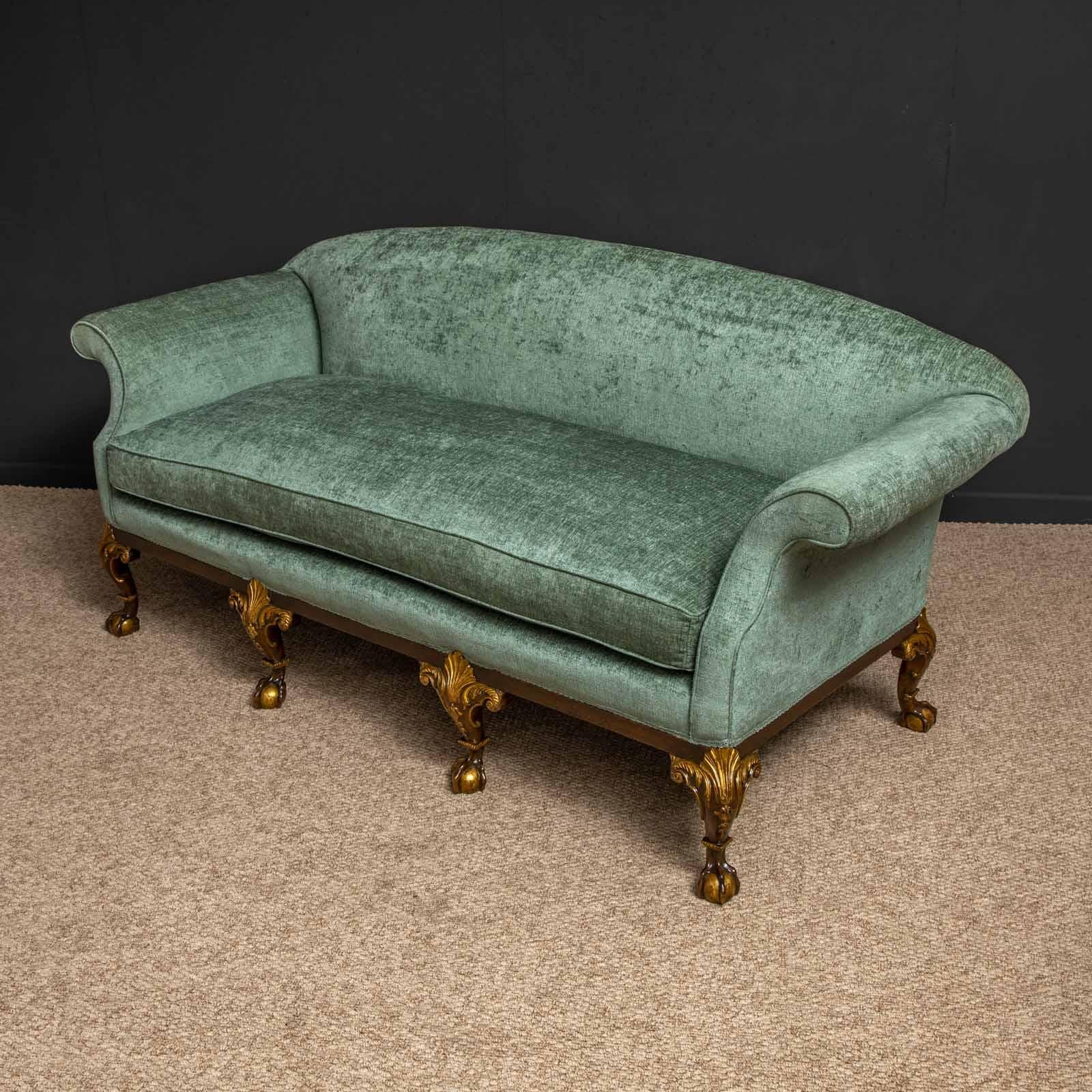 English 18th Century Style Walnut Sofa