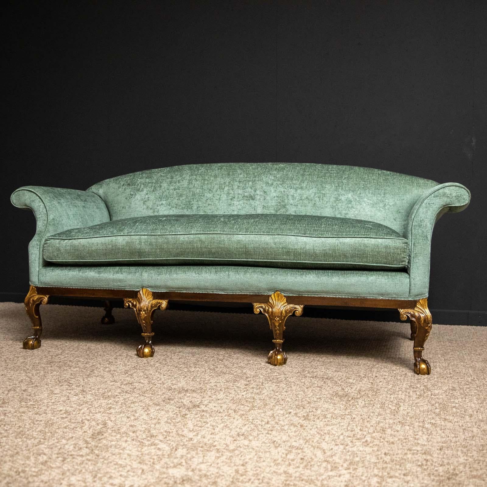 Early 20th Century 18th Century Style Walnut Sofa