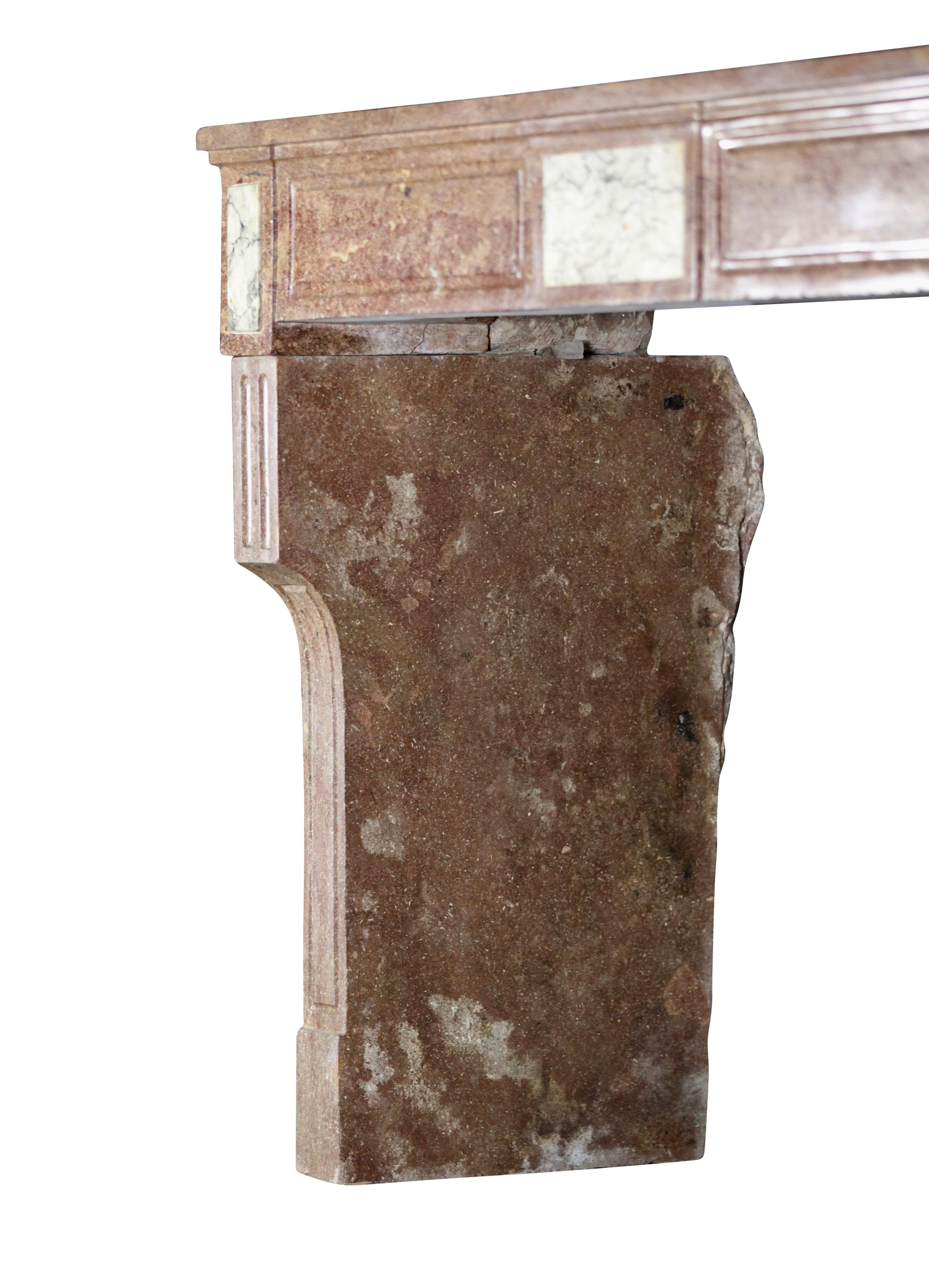 18th Century Stylish French Country Original Antique Fireplace Mantle For Sale 2