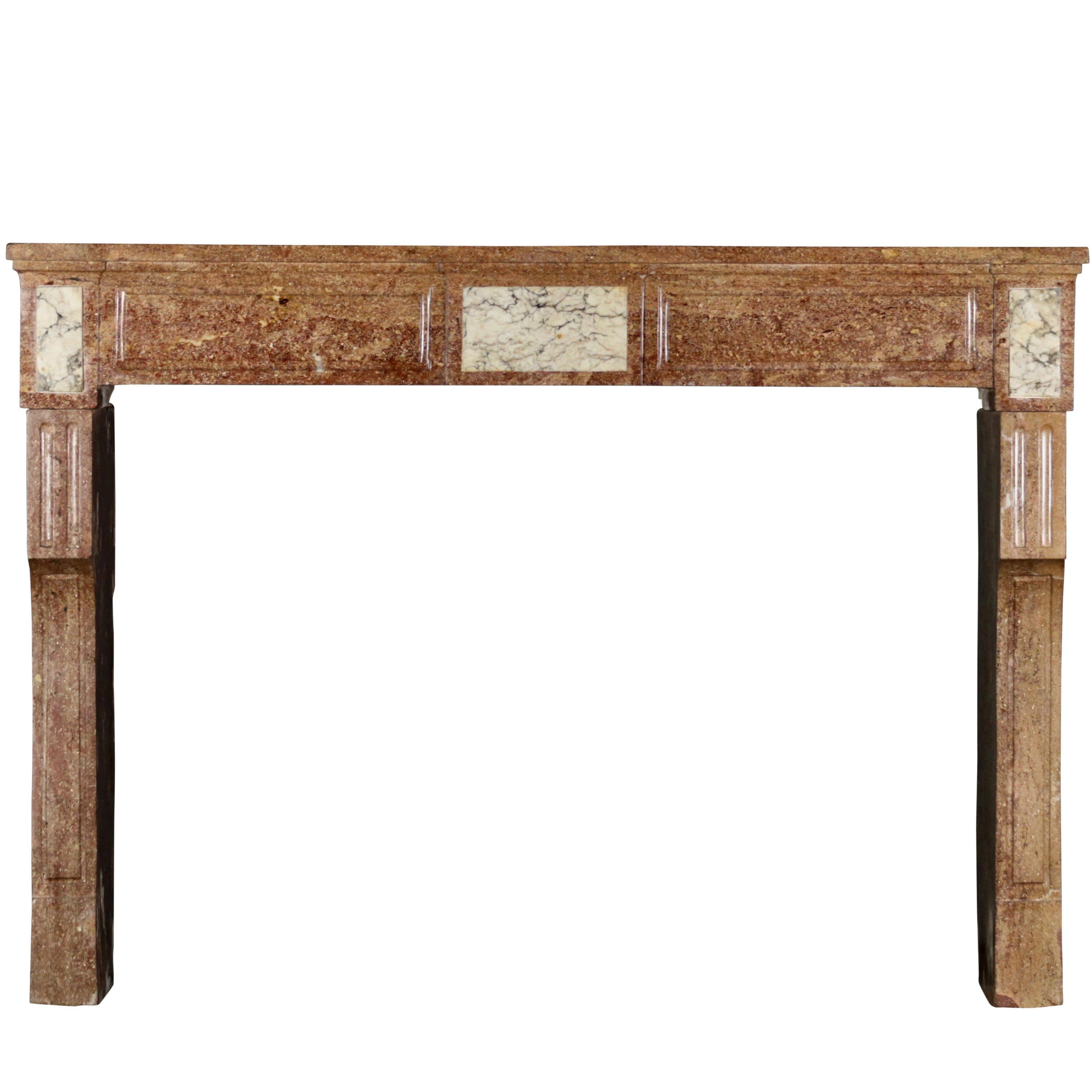 18th Century Stylish French Country Original Antique Fireplace Mantle For Sale