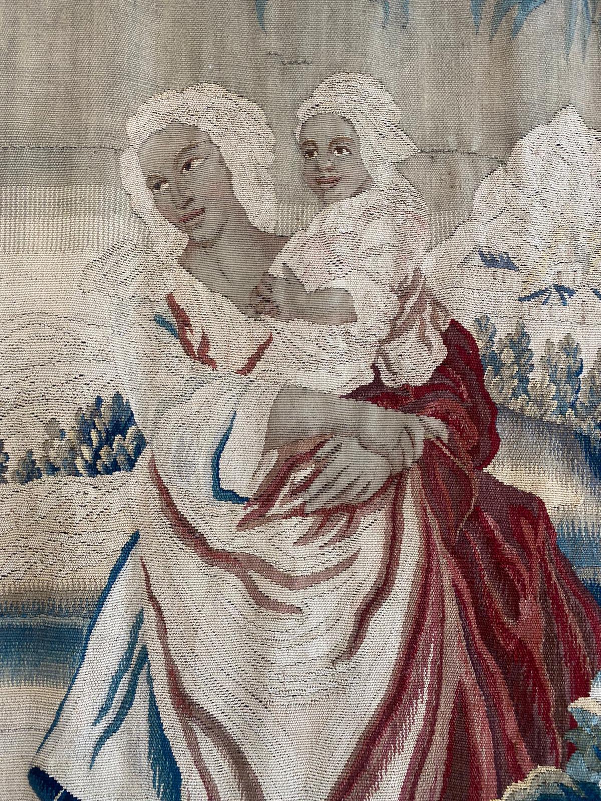 French 18th Century Sublime Royal Manufacture of Aubusson Tapestry - Louis XVI Period For Sale