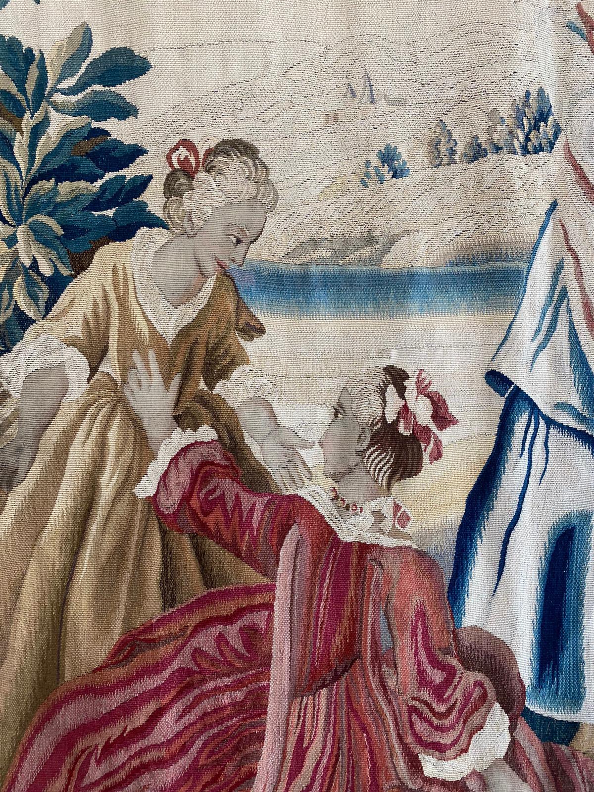 Hand-Knotted 18th Century Sublime Royal Manufacture of Aubusson Tapestry - Louis XVI Period For Sale