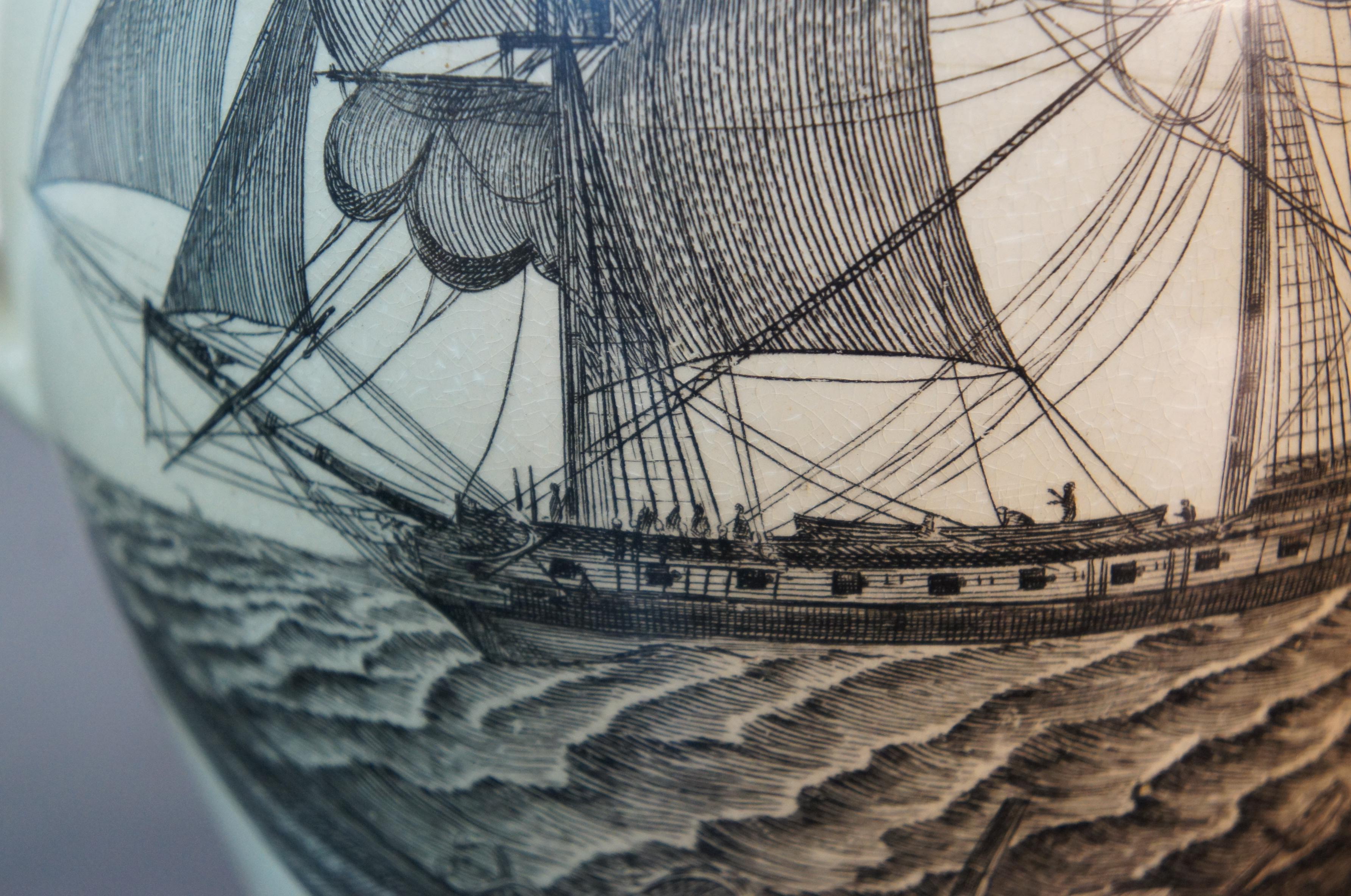 18th Century Susan’s Farewell English Nautical Martime Creamware Pitcher Jug 4