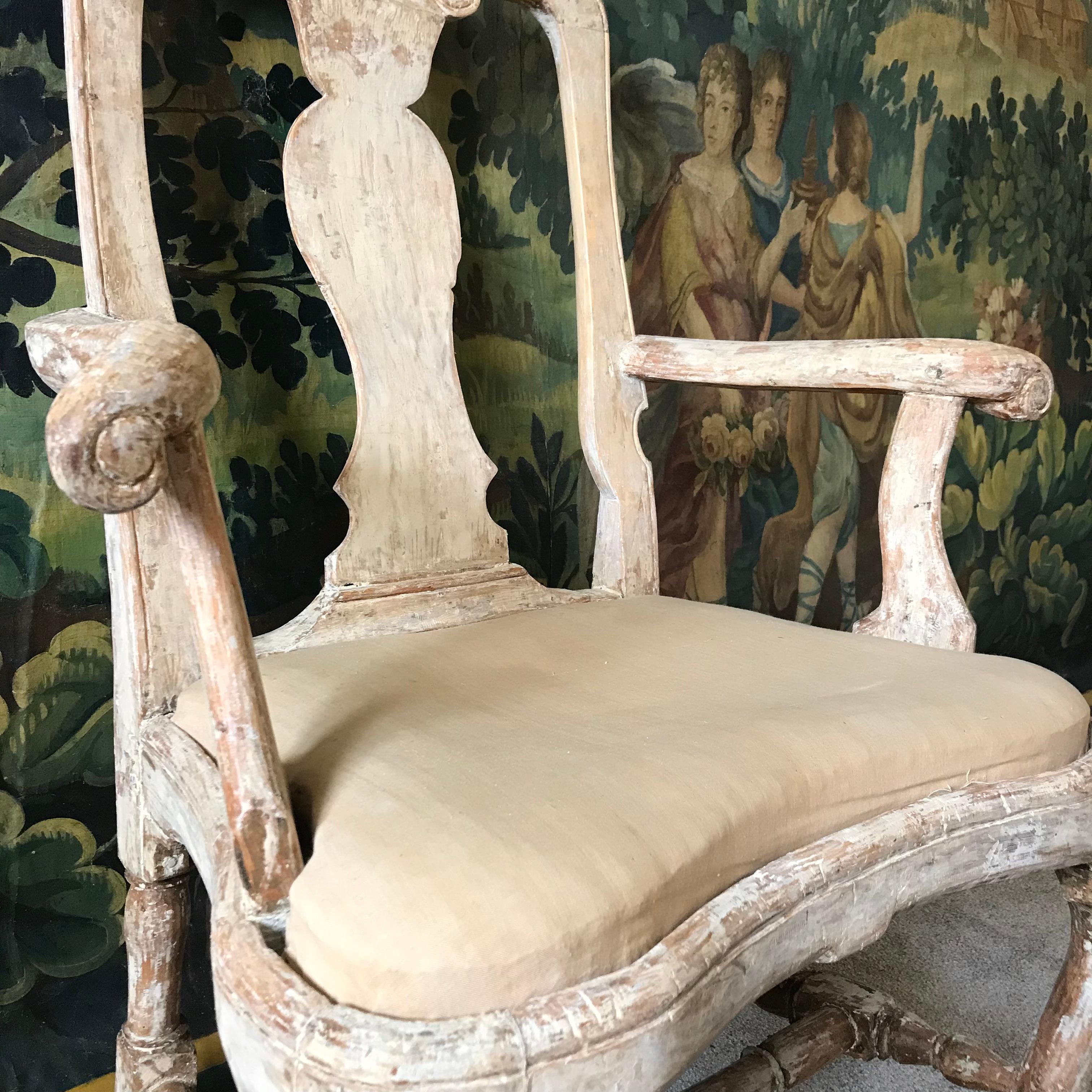 18th Century Swedish Armchair For Sale 4