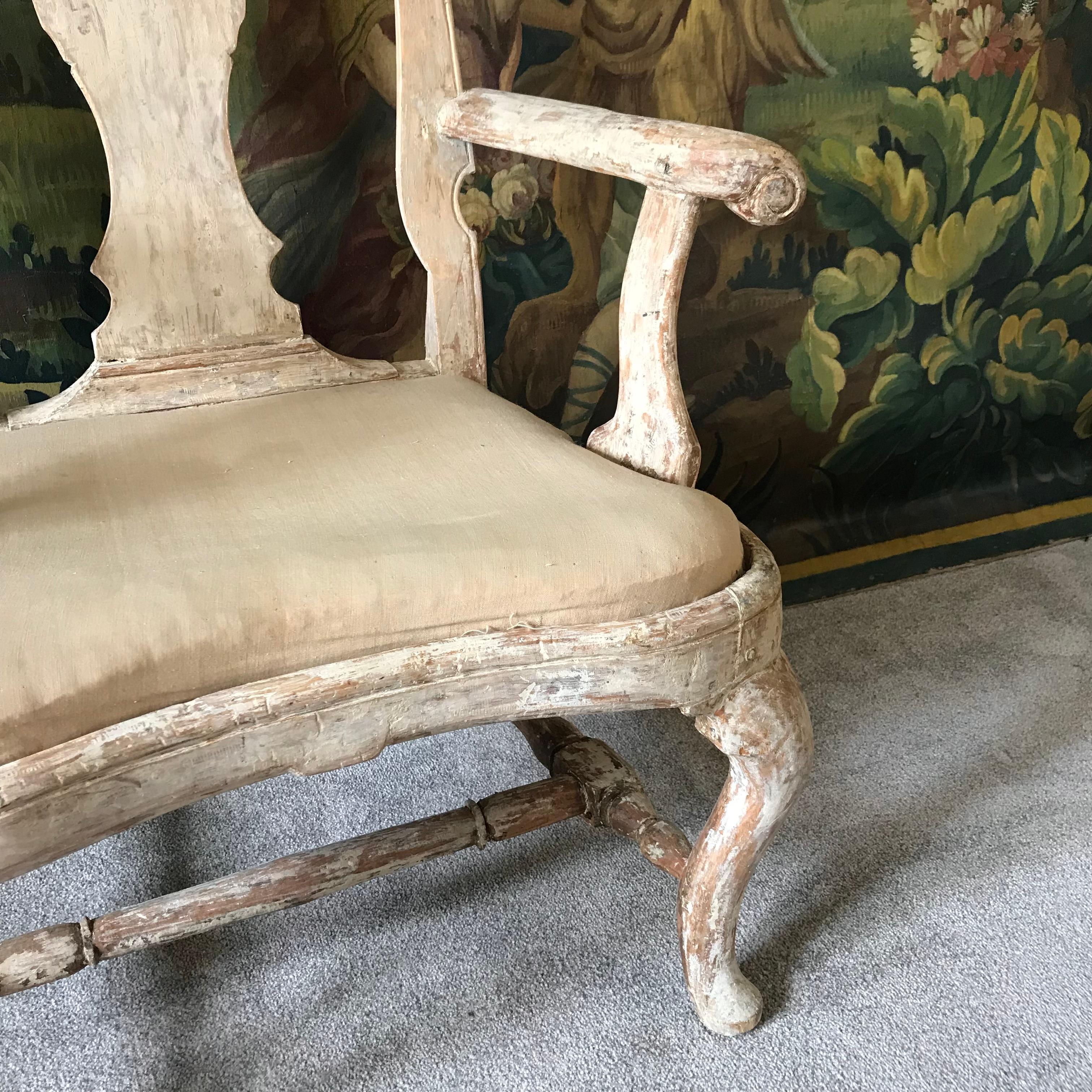 Schwedischer Sessel aus dem 18. Jahrhundert im Angebot 1