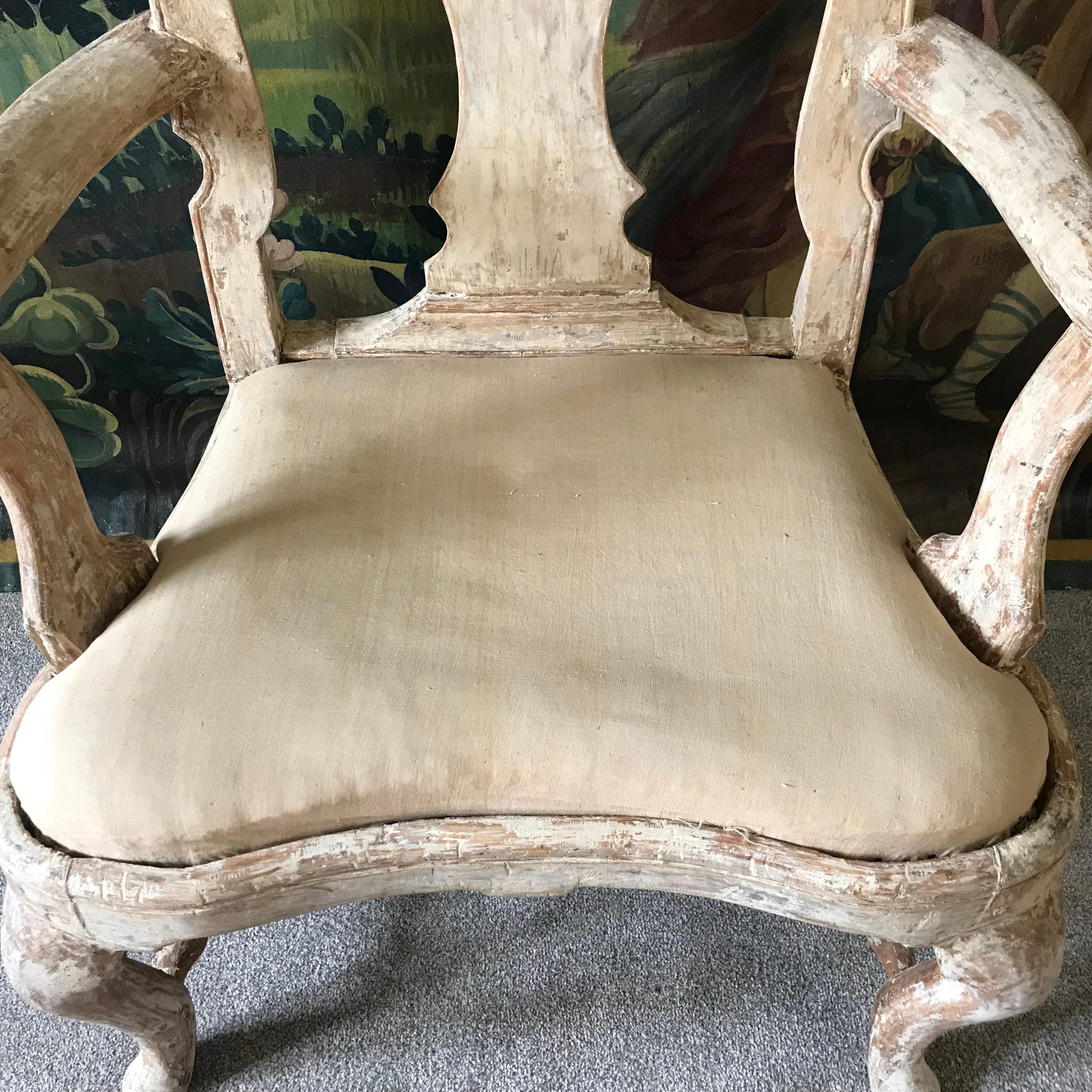 Schwedischer Sessel aus dem 18. Jahrhundert im Angebot 2