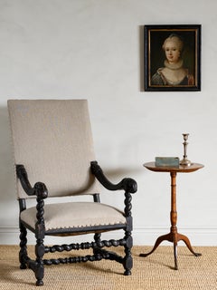 fauteuil baroque suédois du 18ème siècle