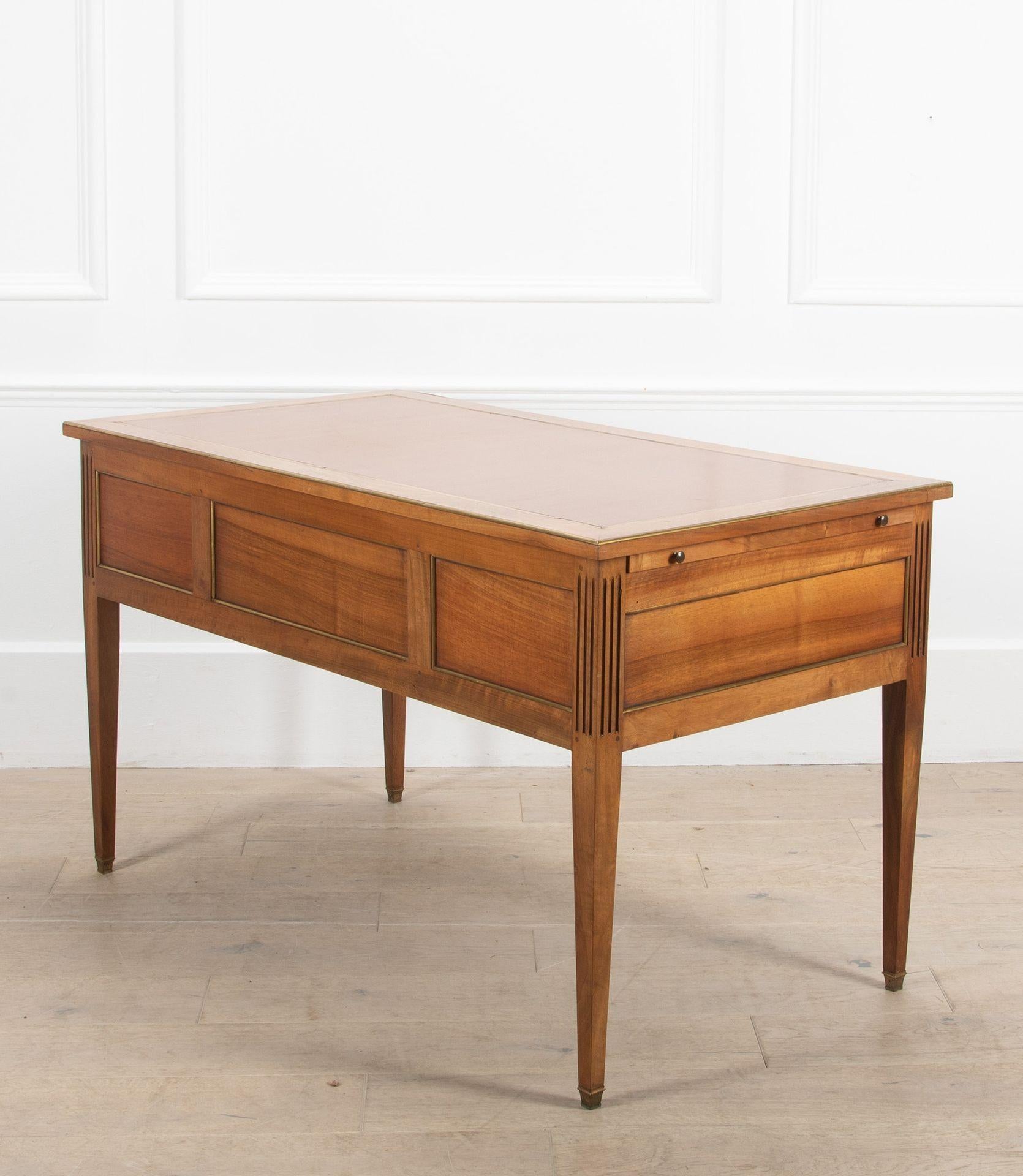 20th Century French Mahogany Bureau Plat In Good Condition In Gloucestershire, GB