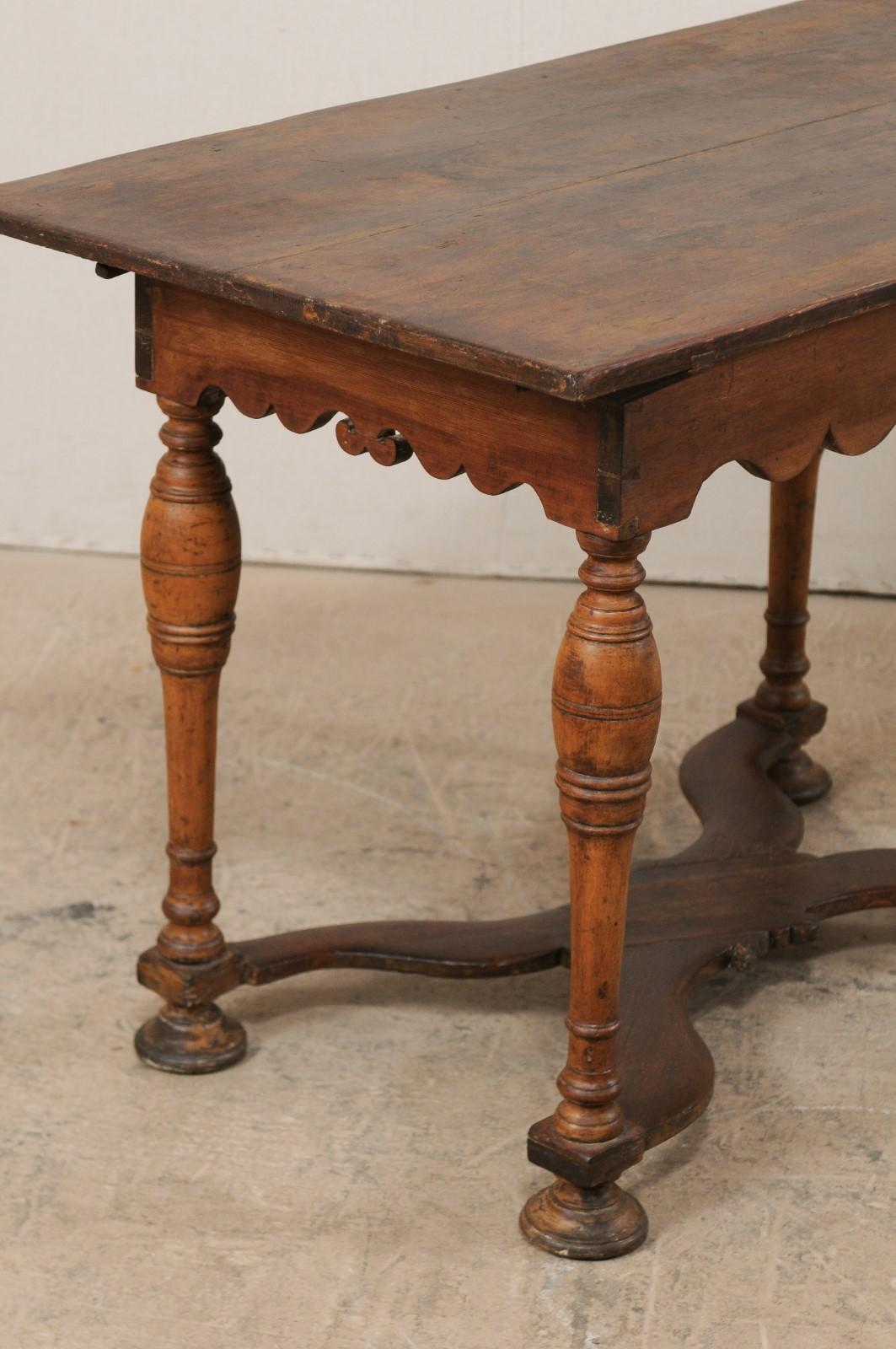 18th Century Swedish Baroque Carved Wood Occasional Table 5