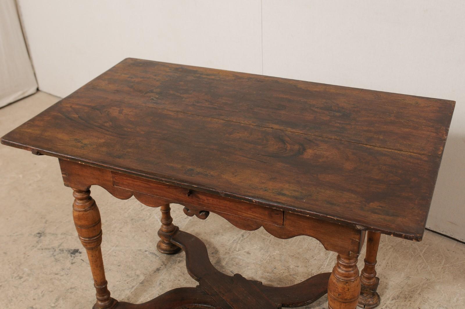 18th Century Swedish Baroque Carved Wood Occasional Table 2