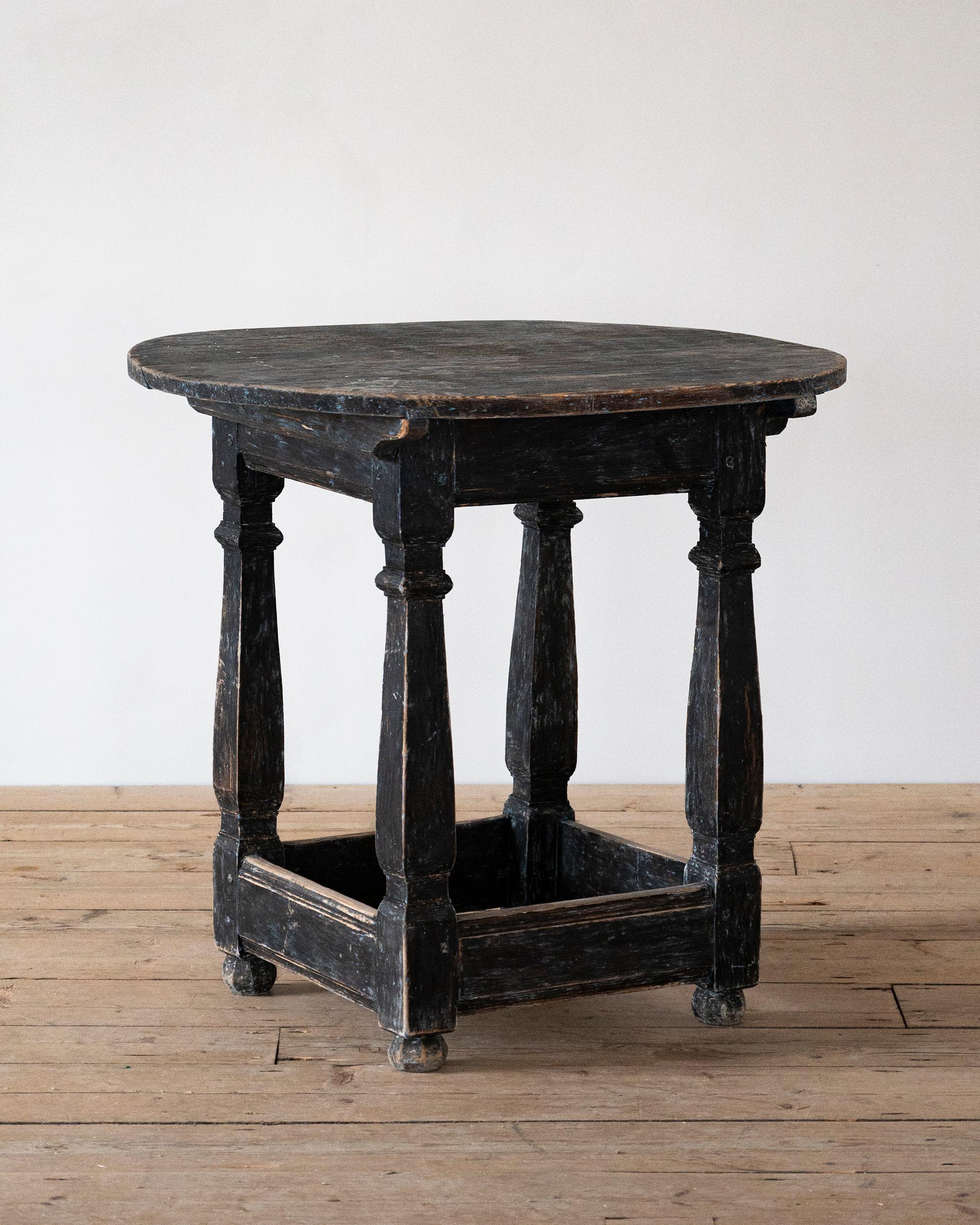 Hand-Crafted 18th Century Swedish Baroque Center Table  For Sale