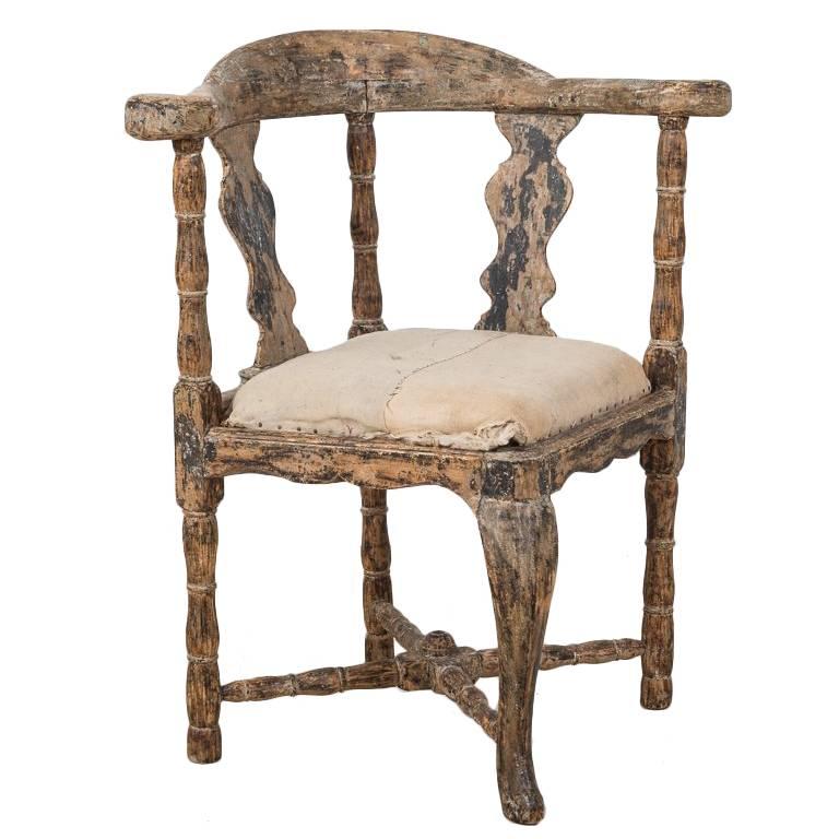 18th Century Swedish Baroque Chair