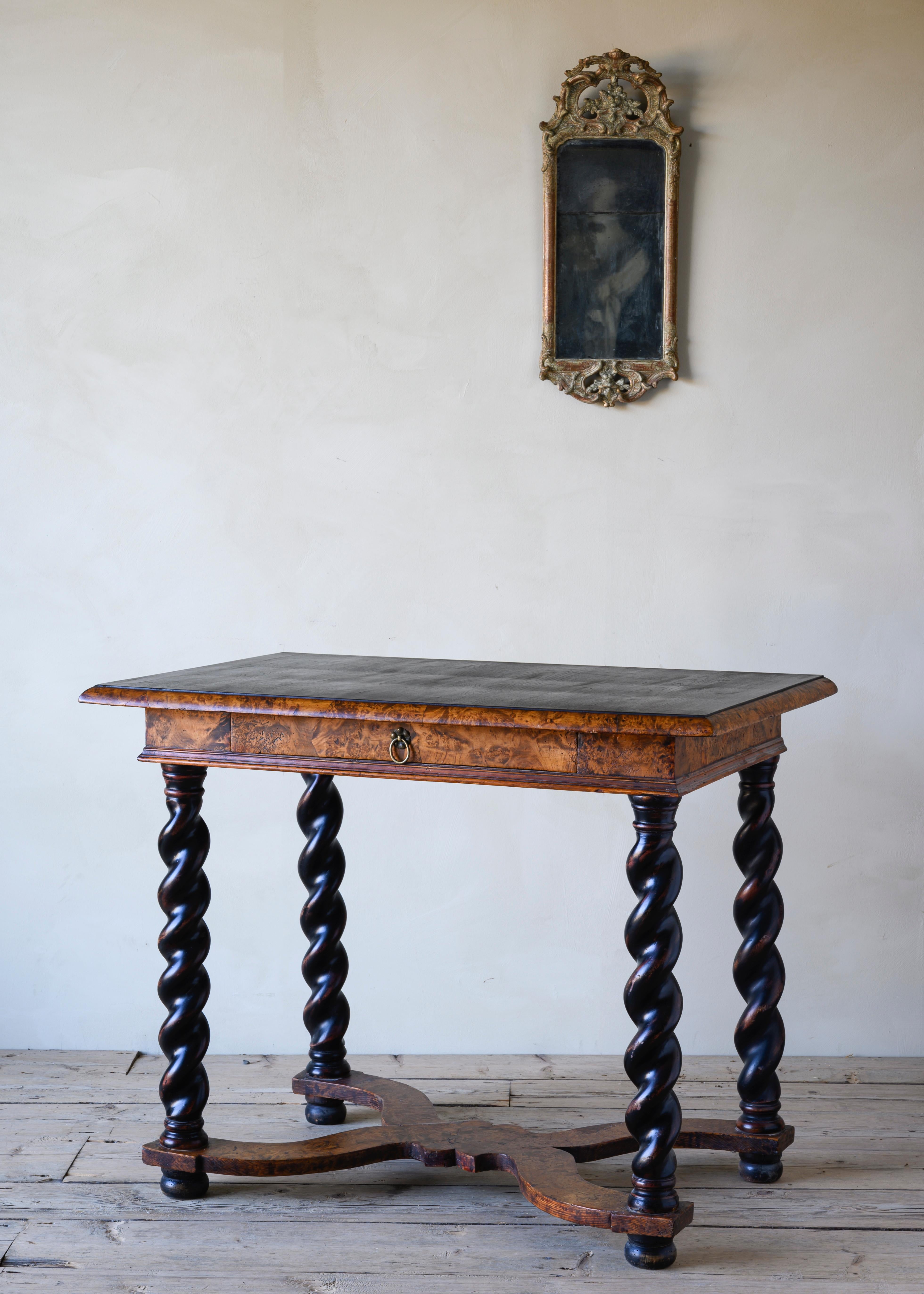 18th Century Swedish Baroque Console Table In Good Condition In Mjöhult, SE