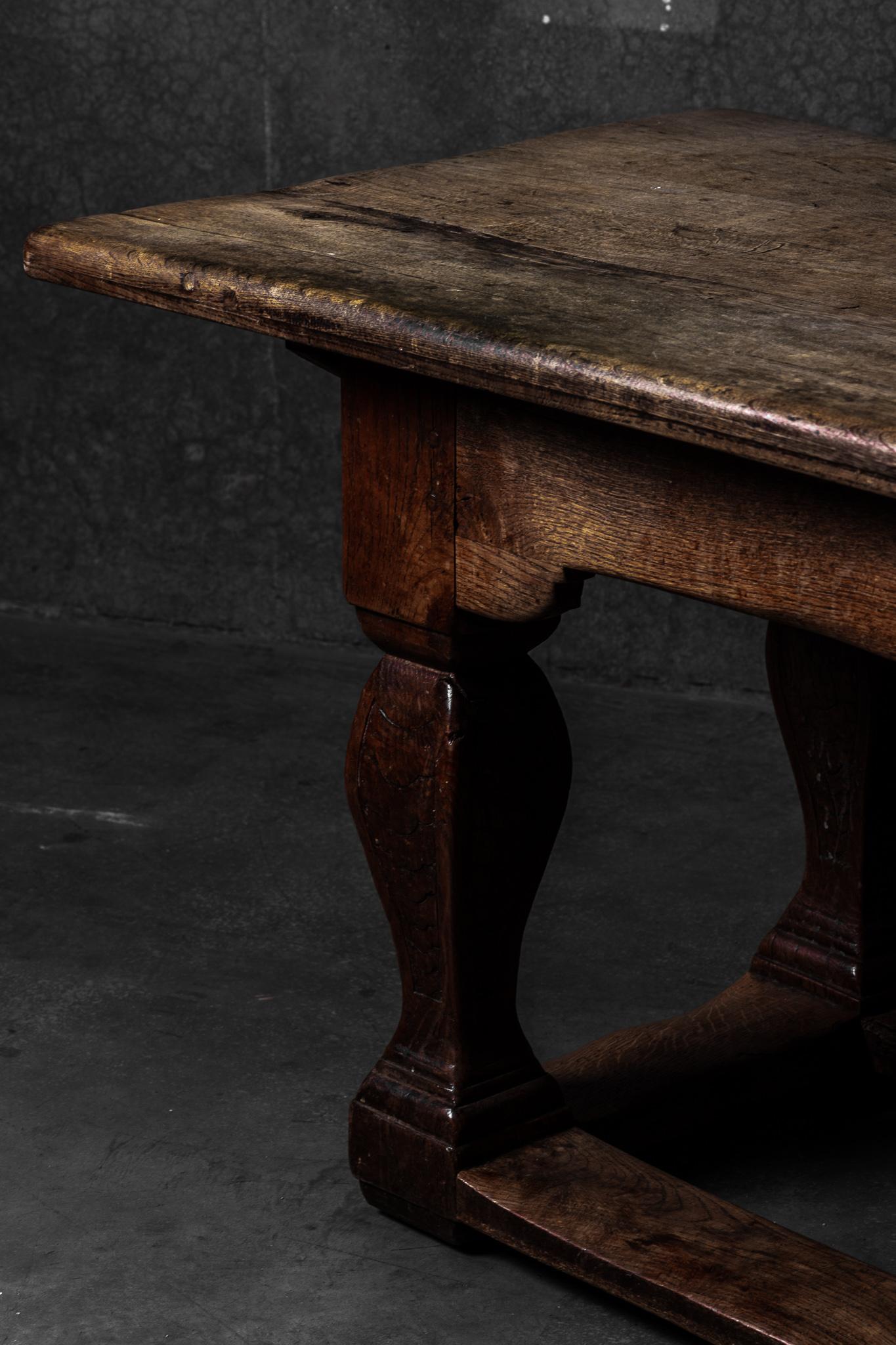 Pine 18th Century Swedish Baroque Console Table