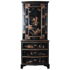 18th Century Swedish Baroque Corner Cabinet