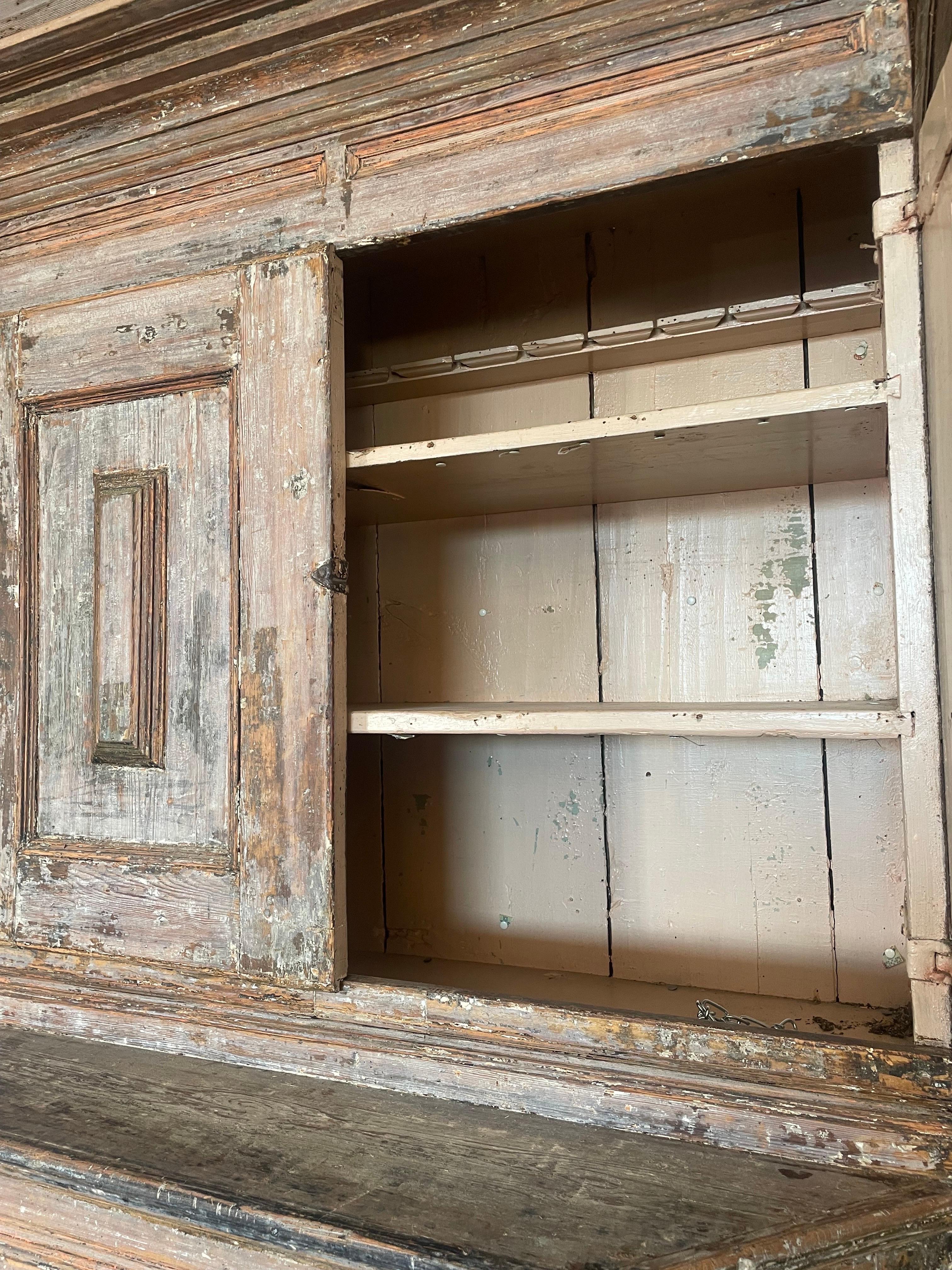 18th Century Swedish Baroque Cupboard Cabinet For Sale 4