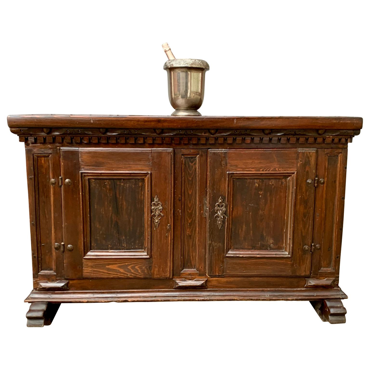 18th Century Swedish Baroque Cupboard Sideboard For Sale 2