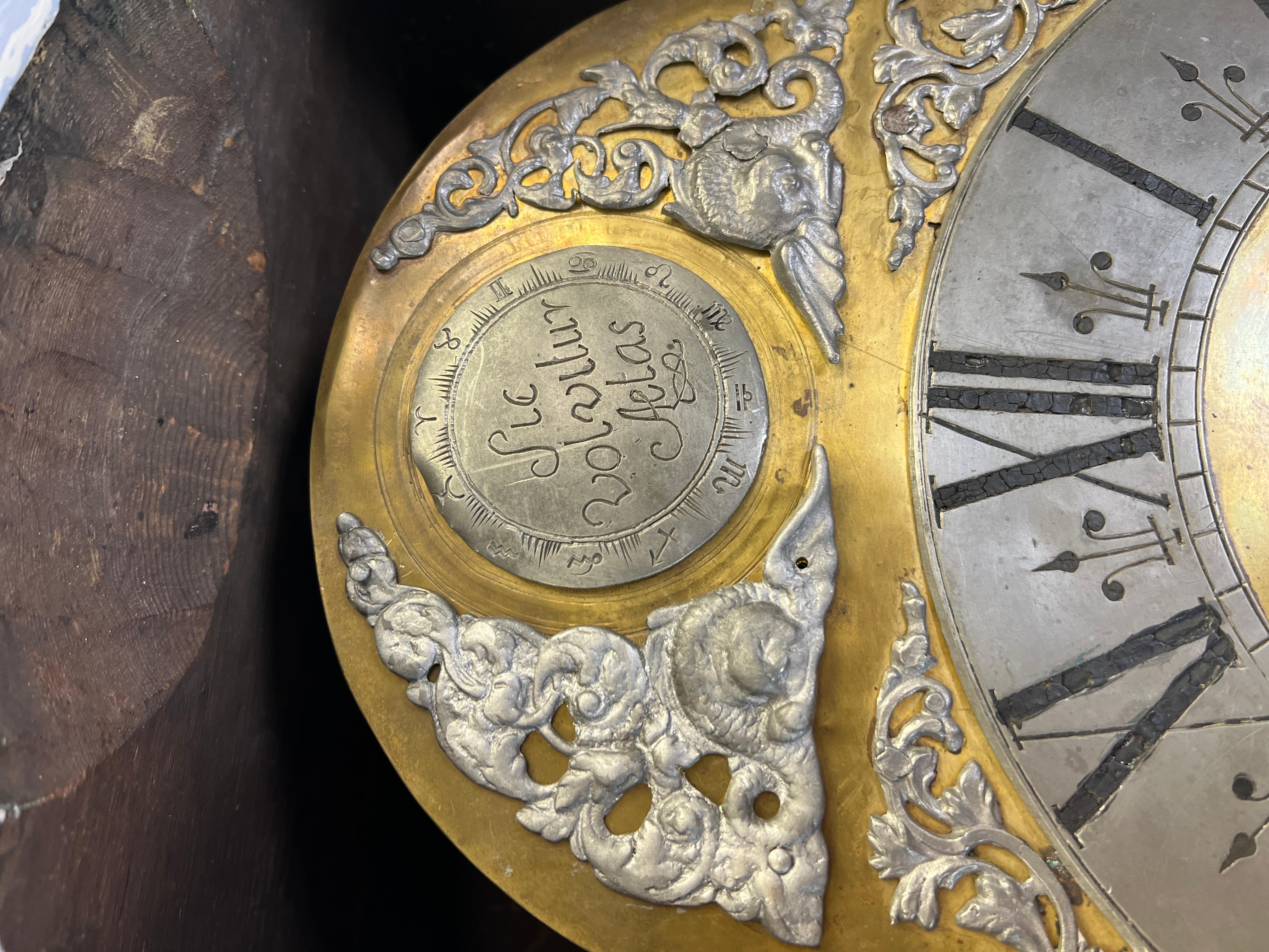 18th Century Swedish Baroque Long Case Clock 2