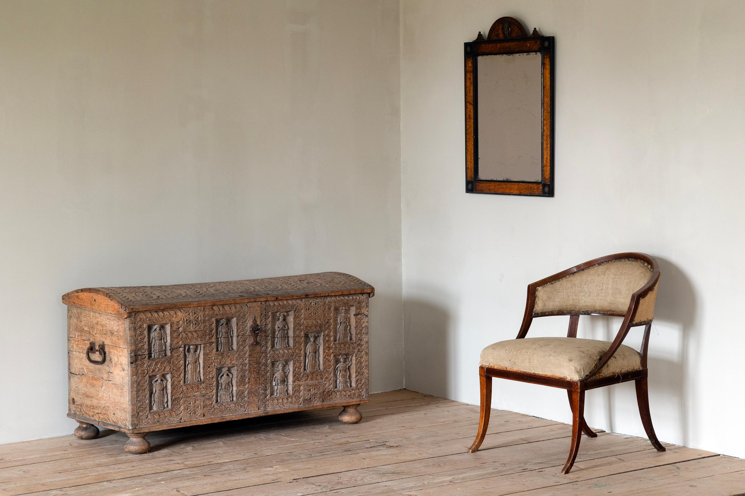 Suédois Miroir baroque suédois du XVIIIe siècle en vente