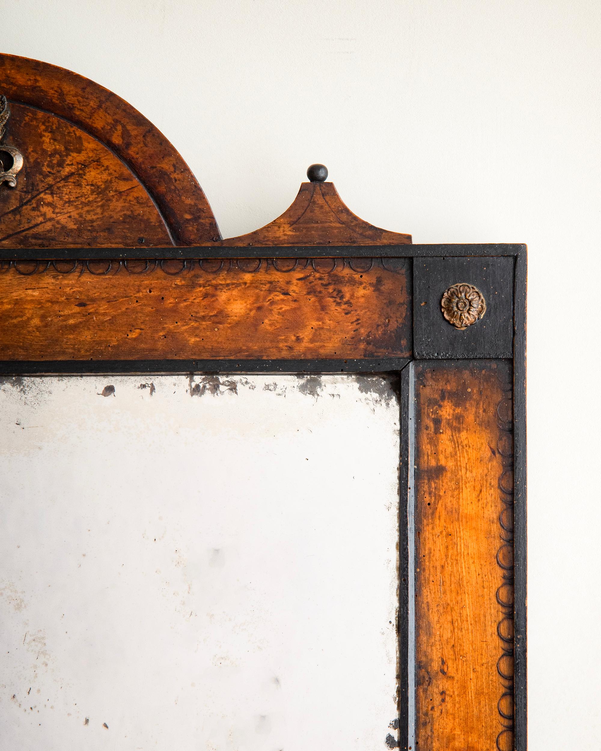 Fait main Miroir baroque suédois du XVIIIe siècle en vente