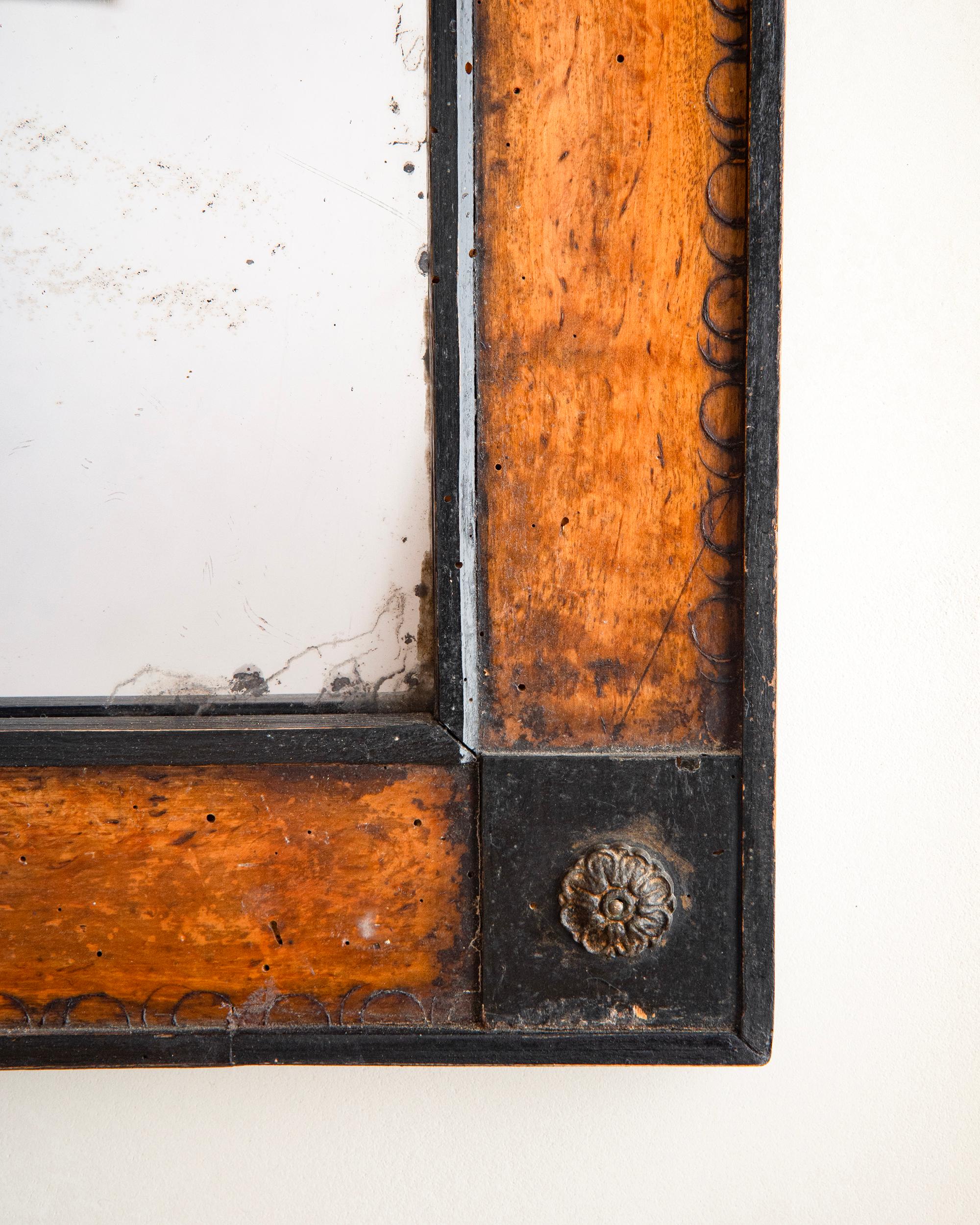 Miroir baroque suédois du XVIIIe siècle Bon état - En vente à Allerum, SE