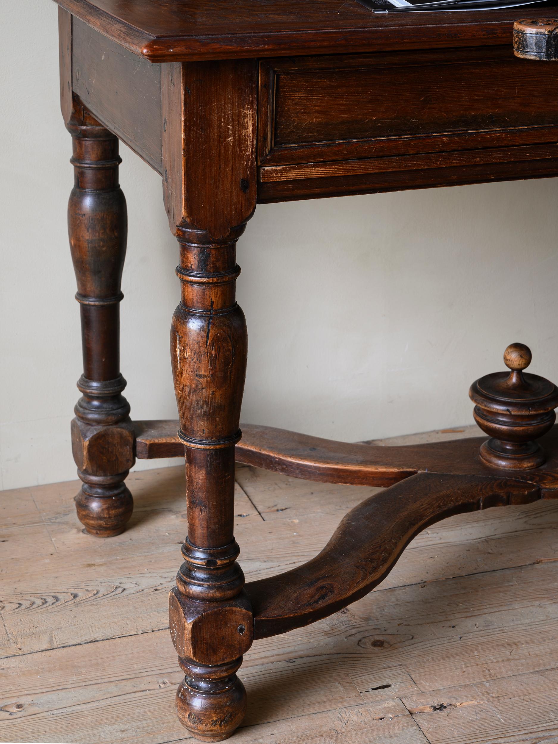 Wood 18th Century Swedish Baroque Table