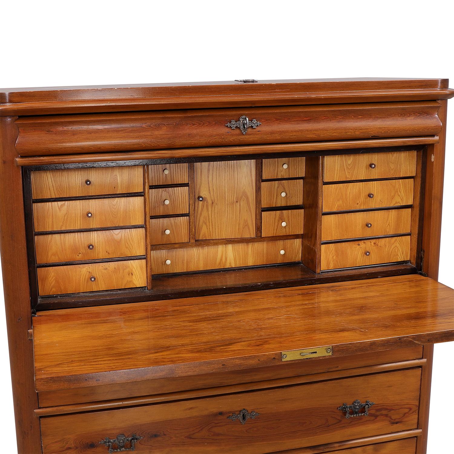 Herrbyrå de madera de haya sueca del siglo XVIII, Chiffonje - Agencia de escritura masculina, Pecho Gustaviano en venta