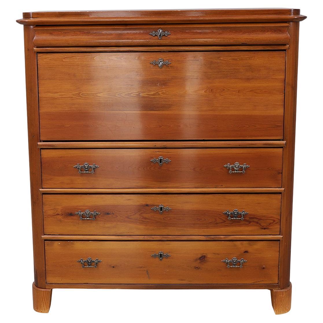 Herrbyrå de madera de haya sueca del siglo XVIII, Chiffonje - Agencia de escritura masculina, Pecho en venta